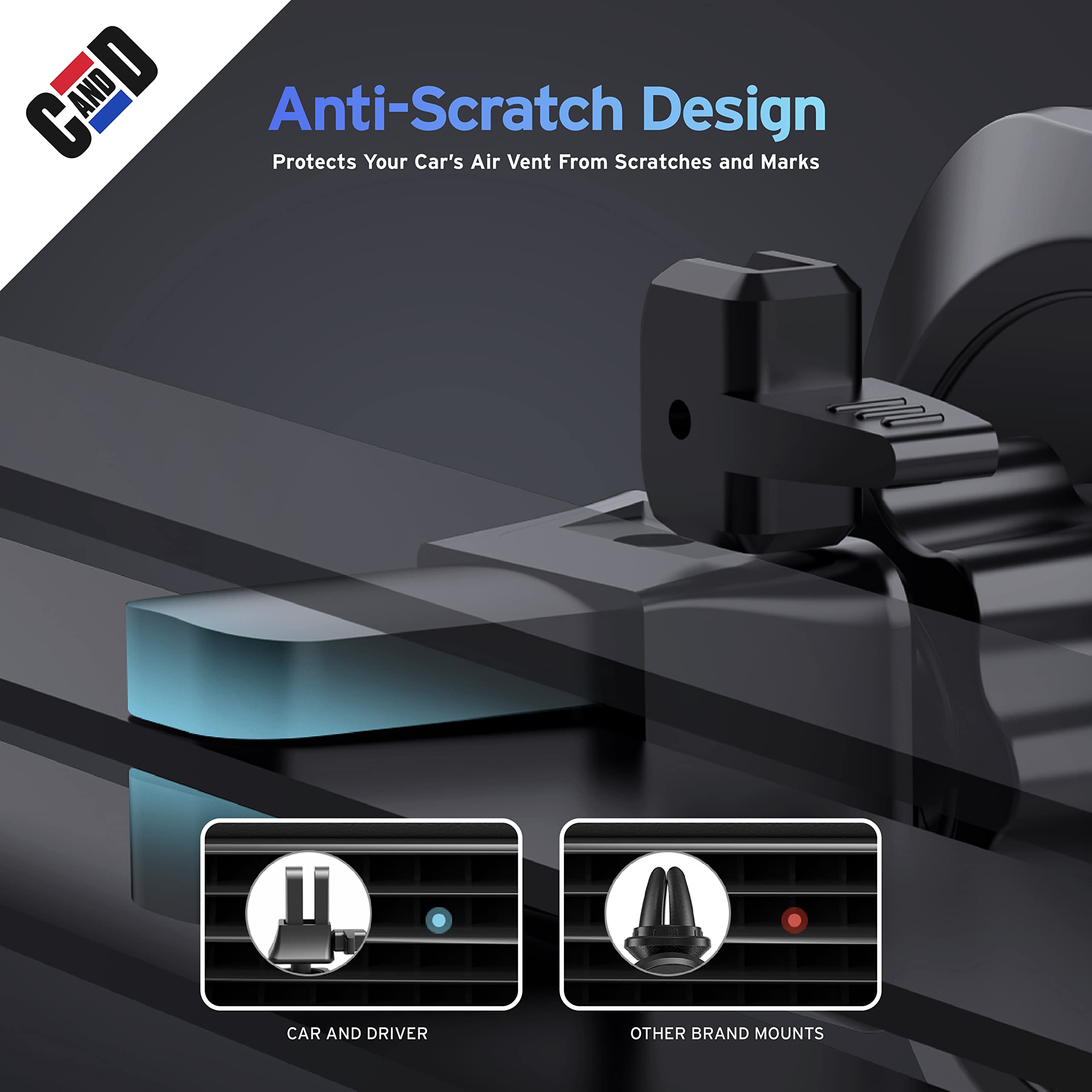 Car and Driver Air Vent Magnetic Phone Mount for Car