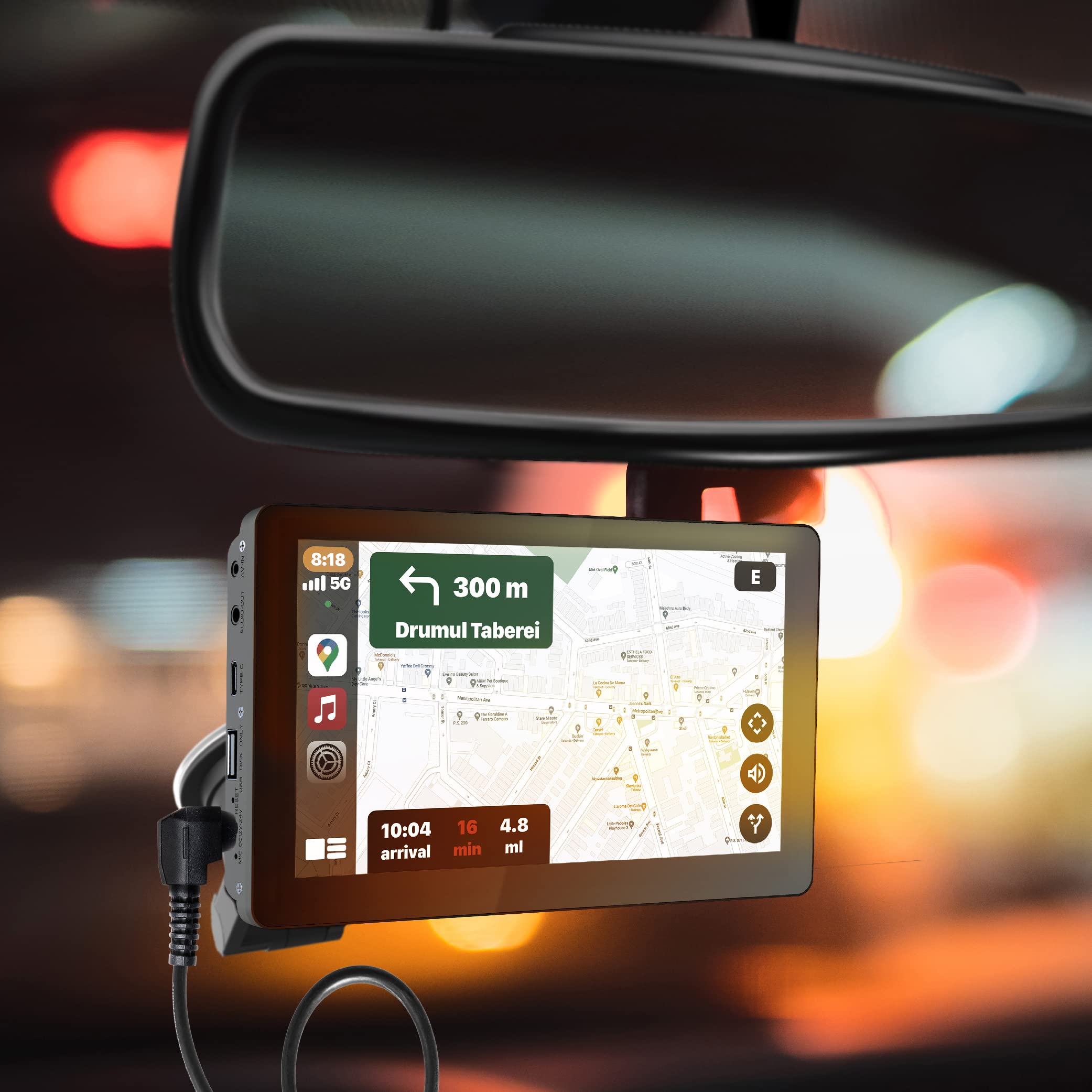 Car and Driver INTELLIDASH Slim with Apple Carplay and Android Auto