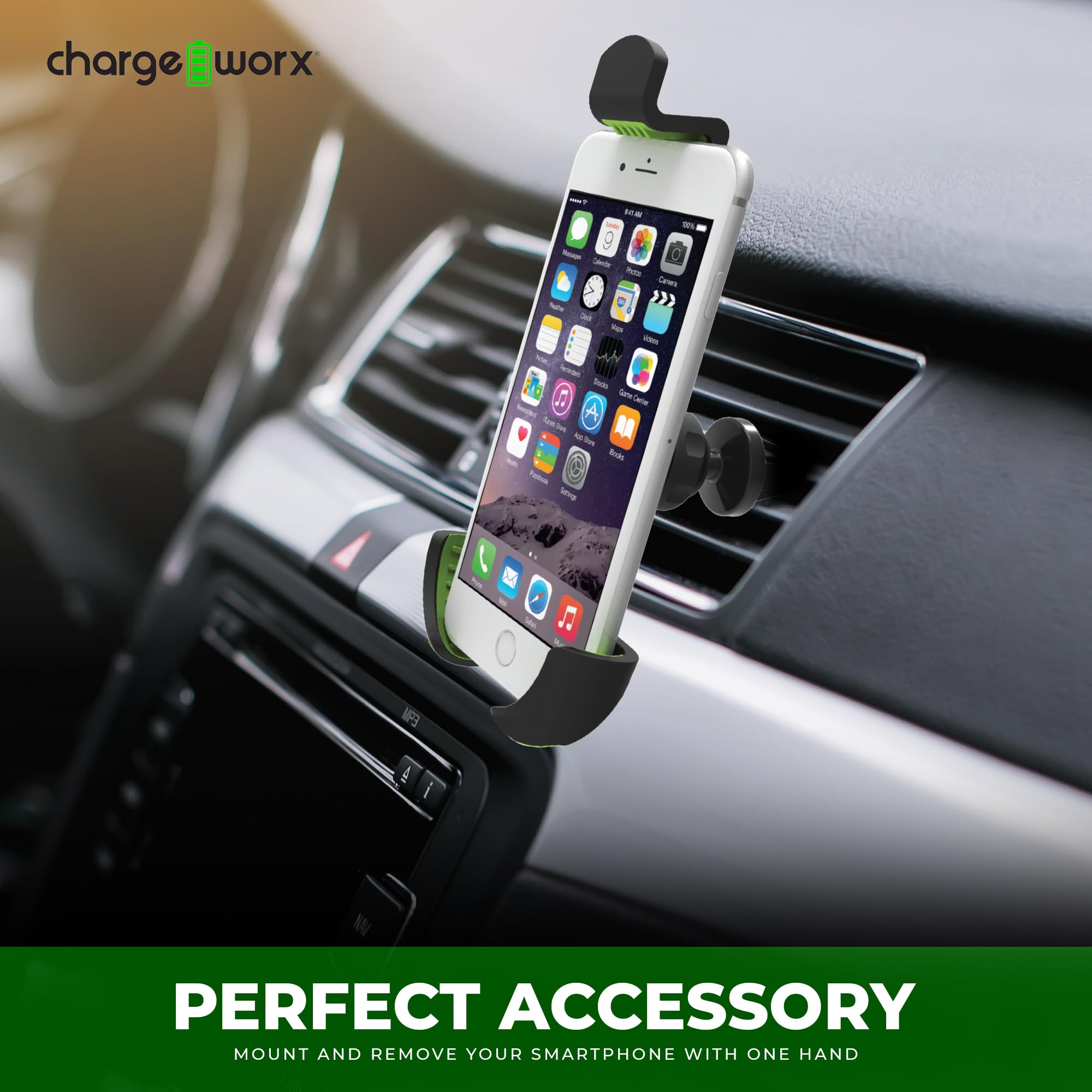 Chargeworx Univ Vent Phone Mount Car