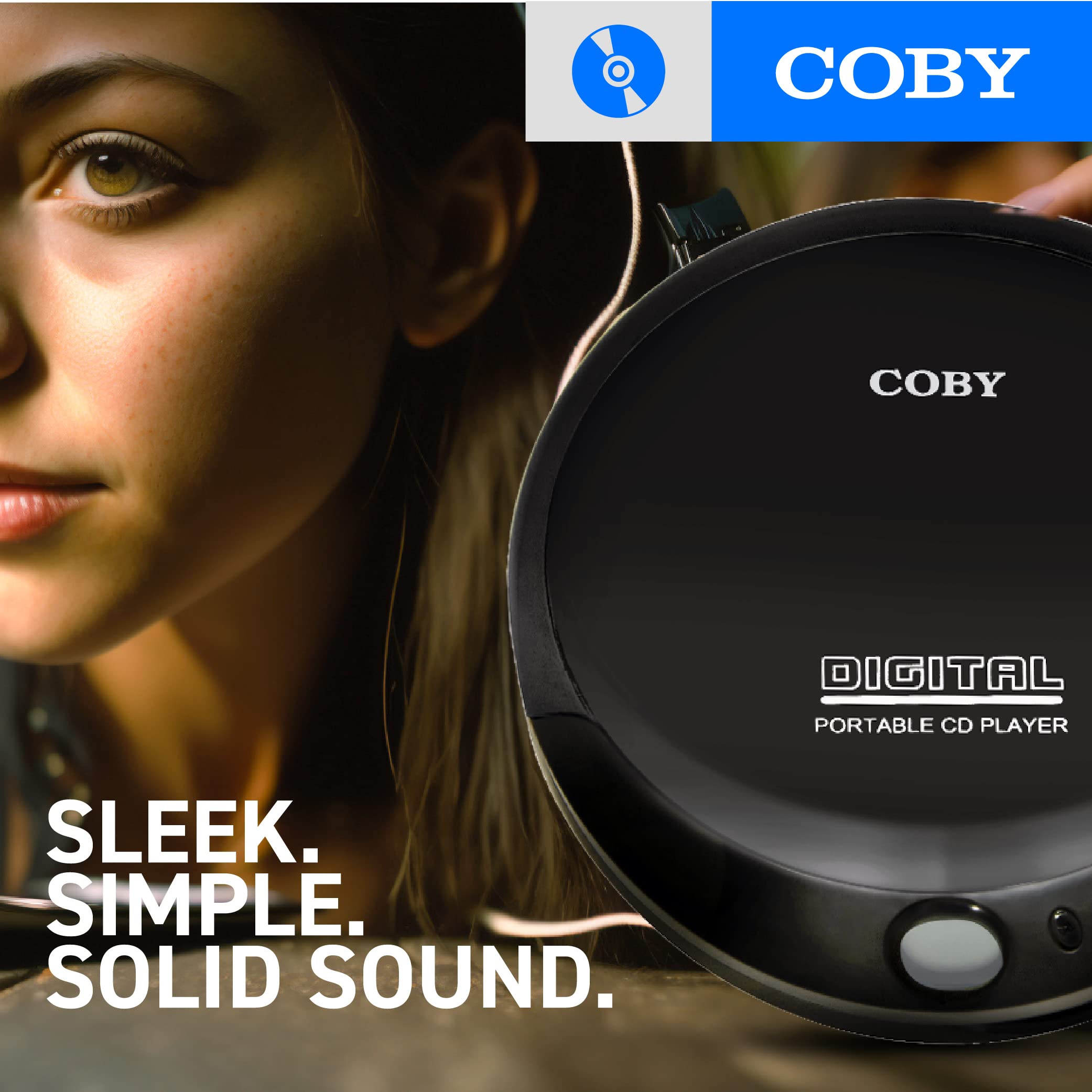 Coby Portable CD Player with Headphones