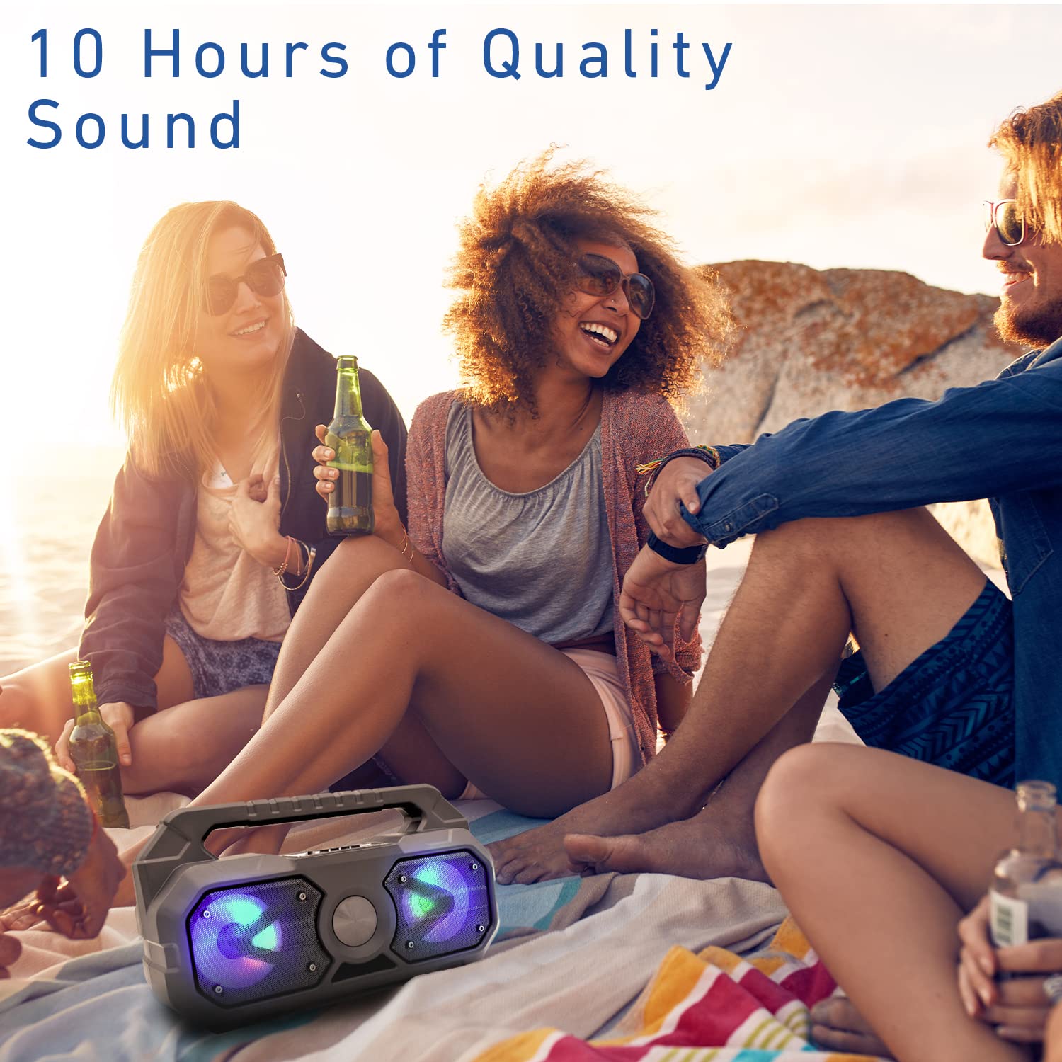 Coby True Wireless Bluetooth Speaker with Subwoofer