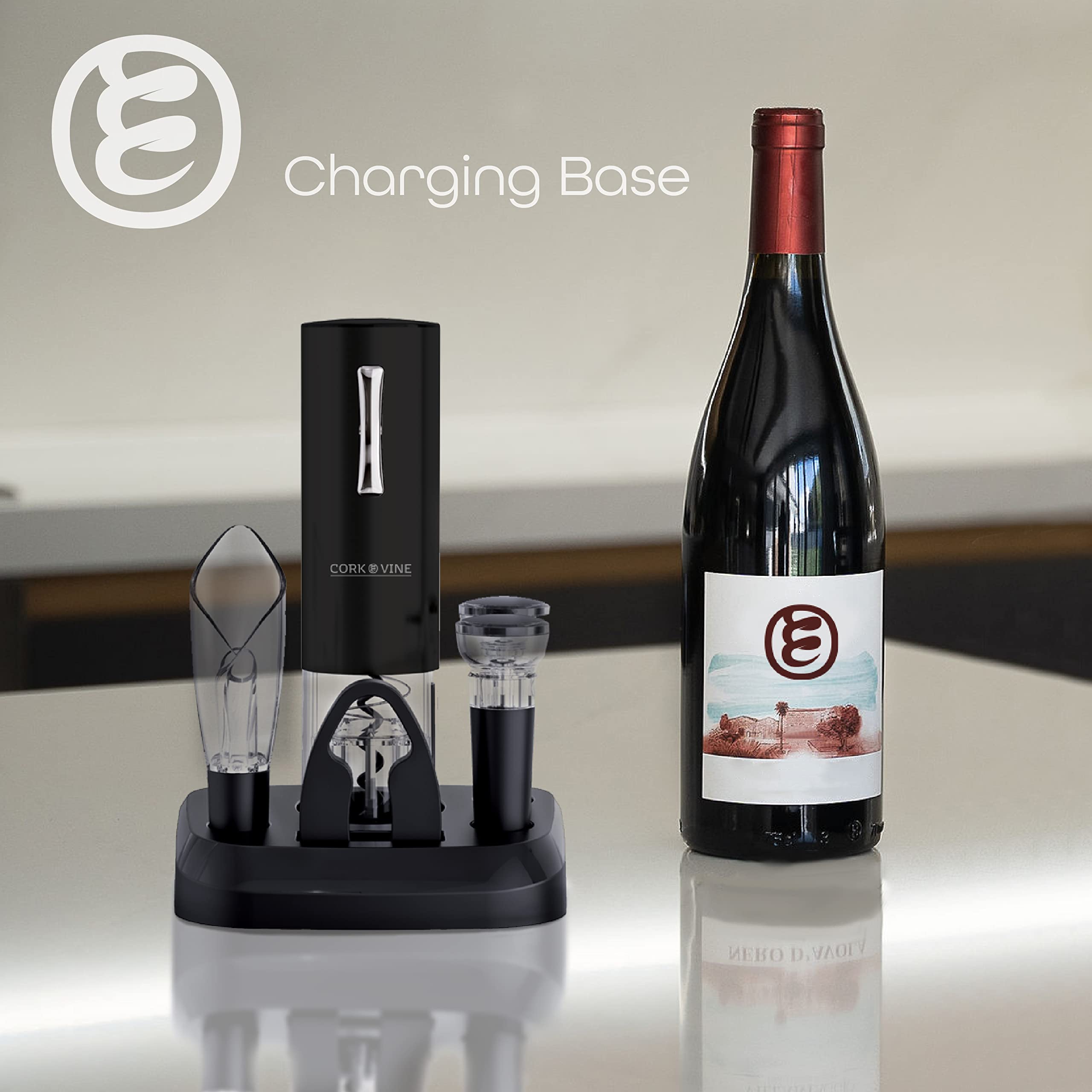 Cork & Vine Rechargeable 7-Piece Wine Set