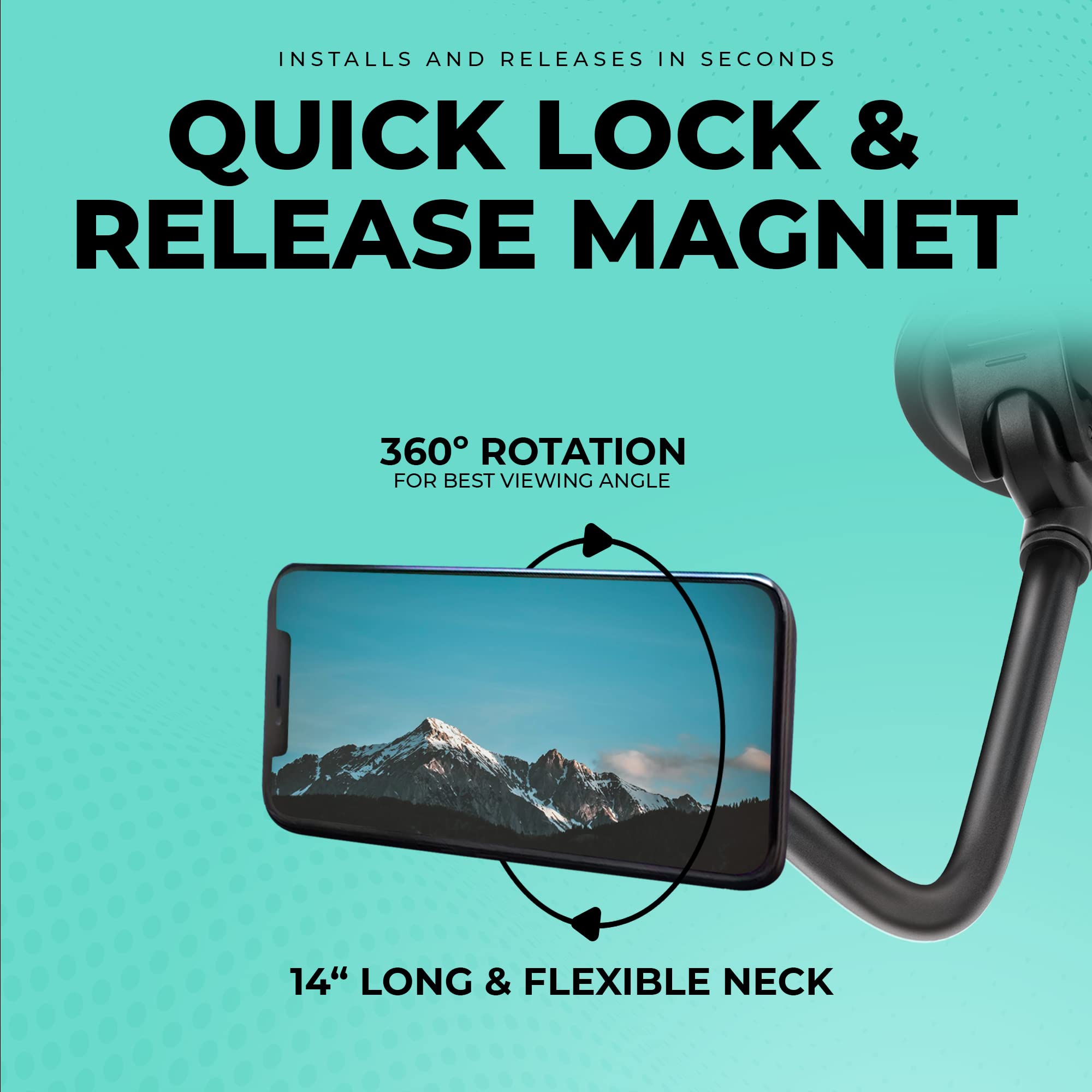 Chargeworx Magnetic Phone Mount Windshield
