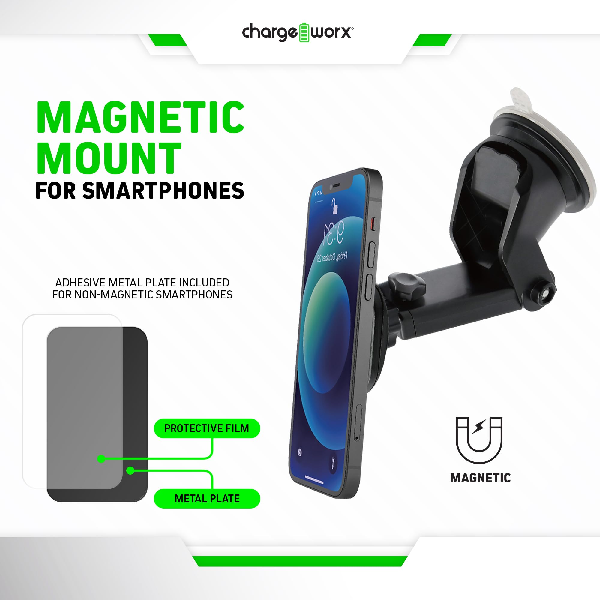 Chargeworx Univ Magnetic Smartphone Mount