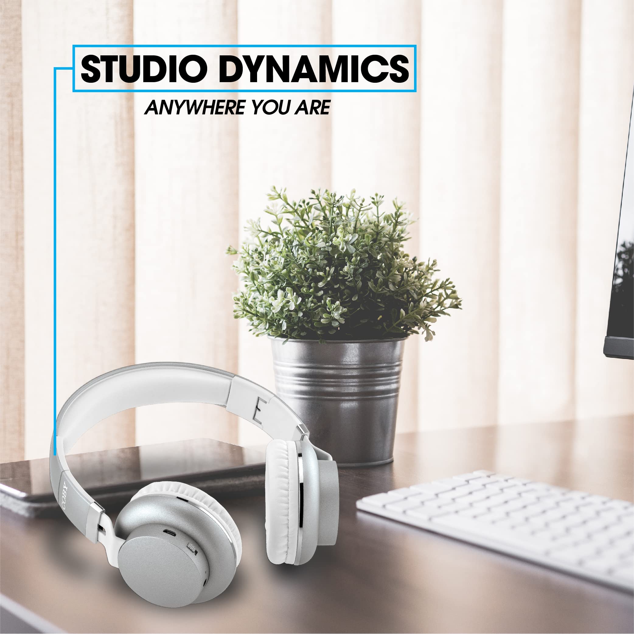 Coby Wireless On-Ear Headphones