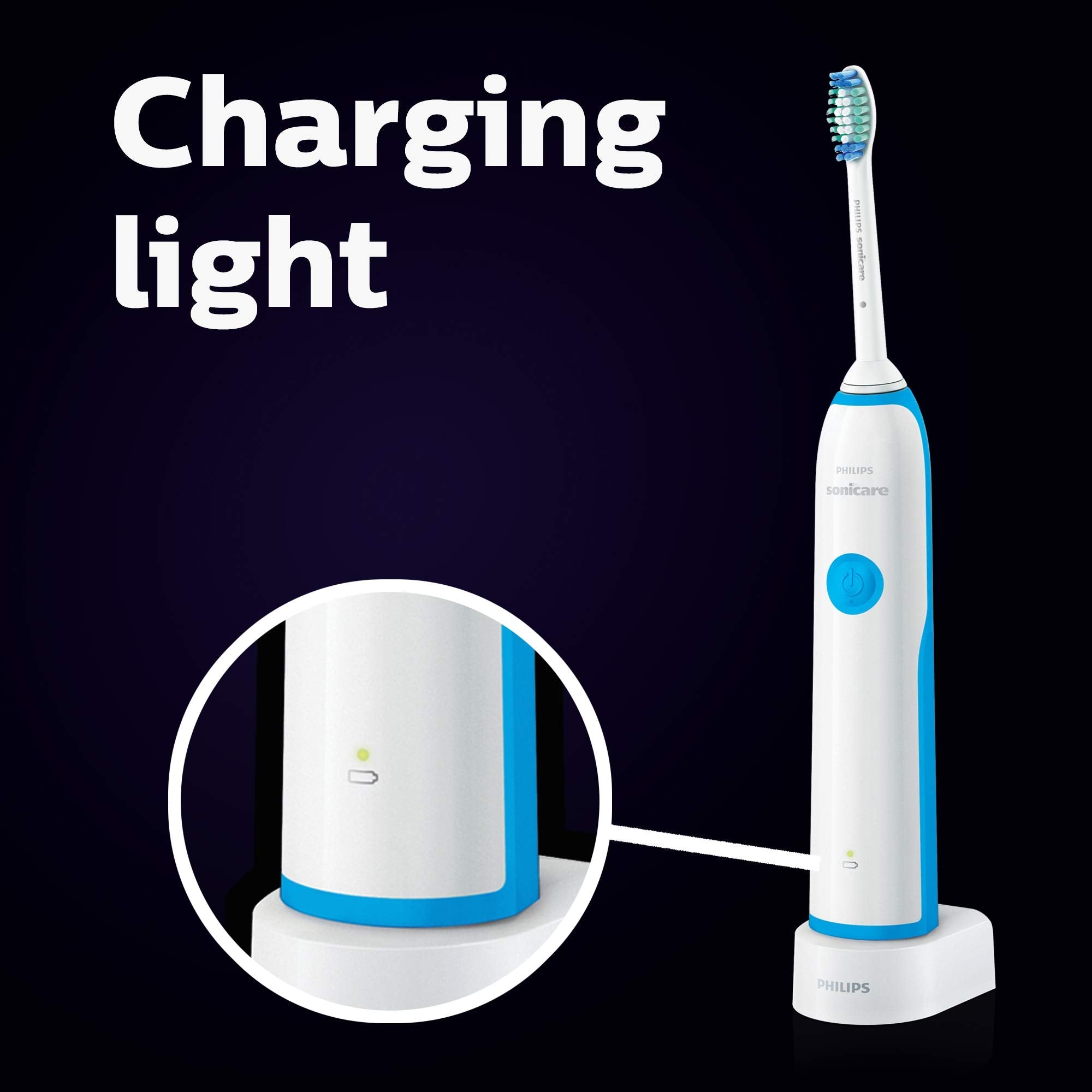 Philips Sonicare DailyClean 2100 Electric Toothbrush, Mid Blue, 1 Count