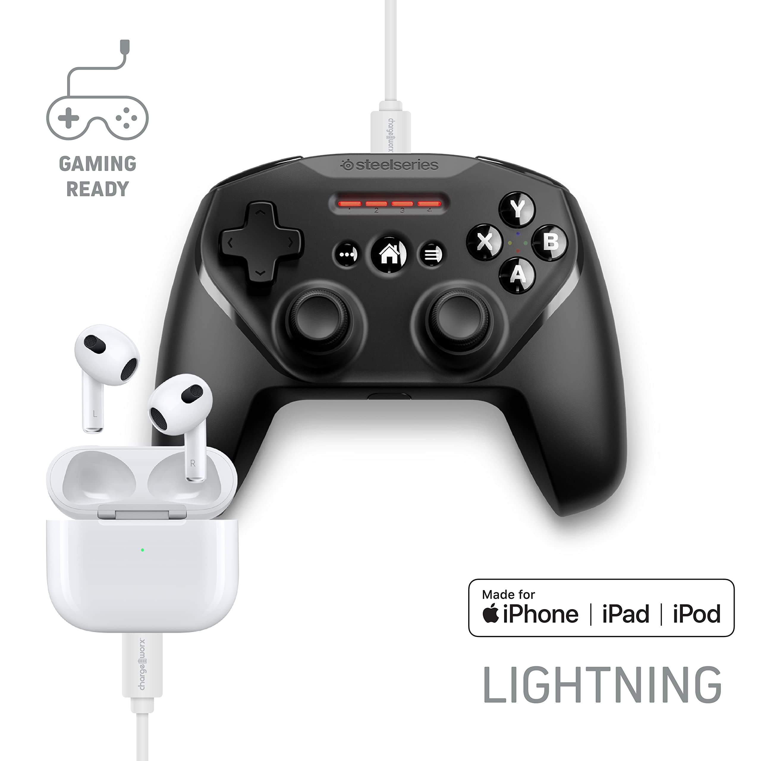 Chargeworx USB-C to Lightning 10ft Cable 20W PD MFI Certified