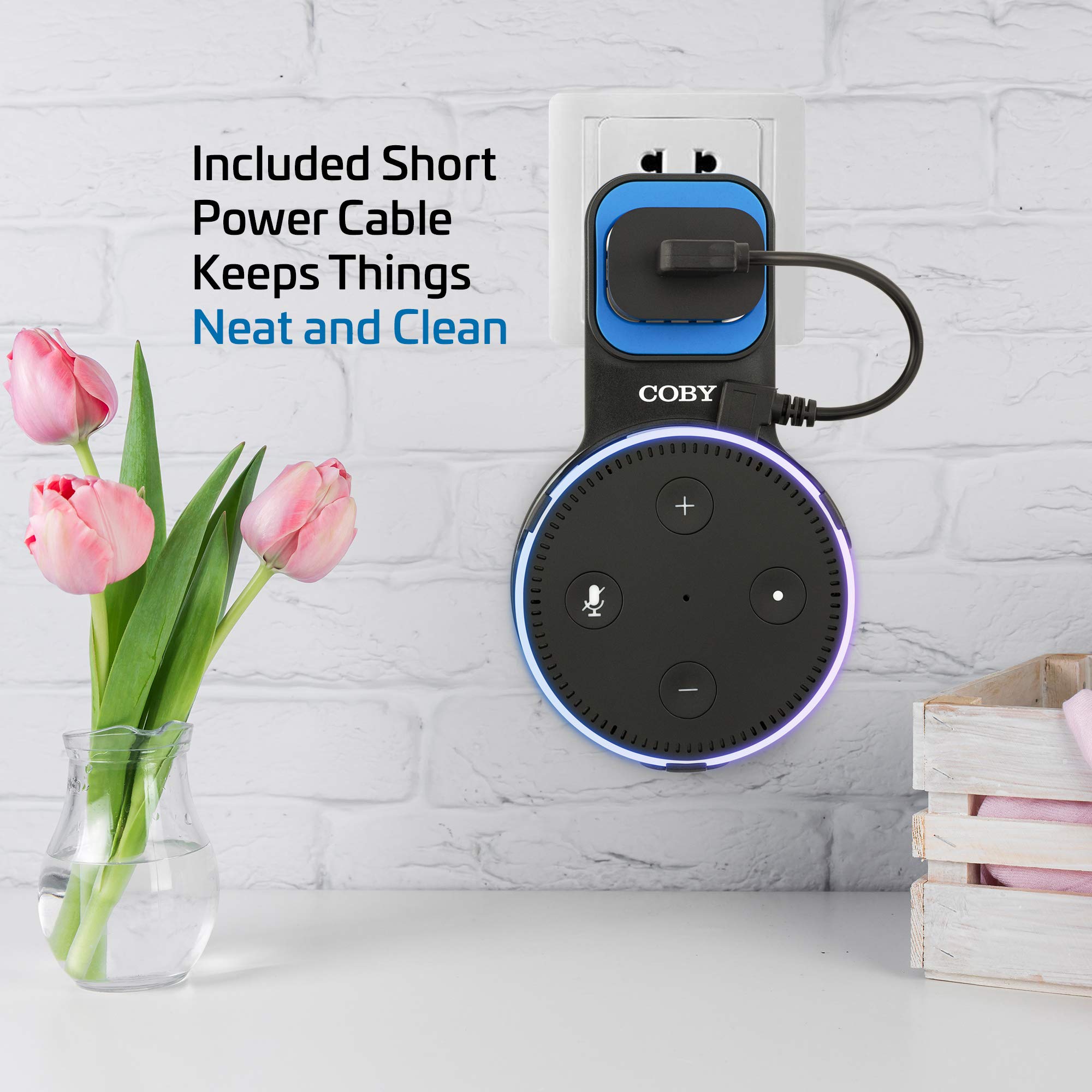 Coby Speaker Wall Mount for 2nd Generation Dot Voice Assistants