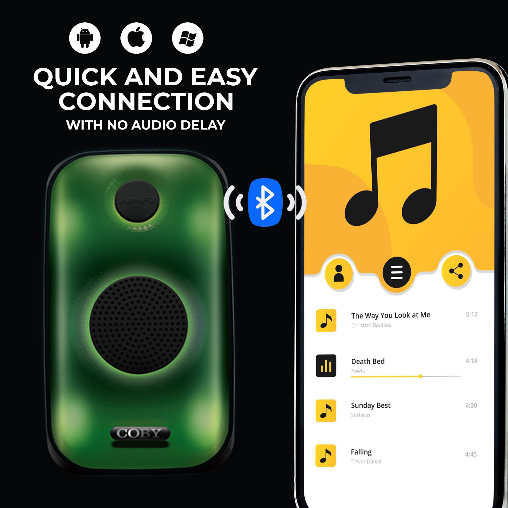 Coby Flame Bluetooth Party Speaker