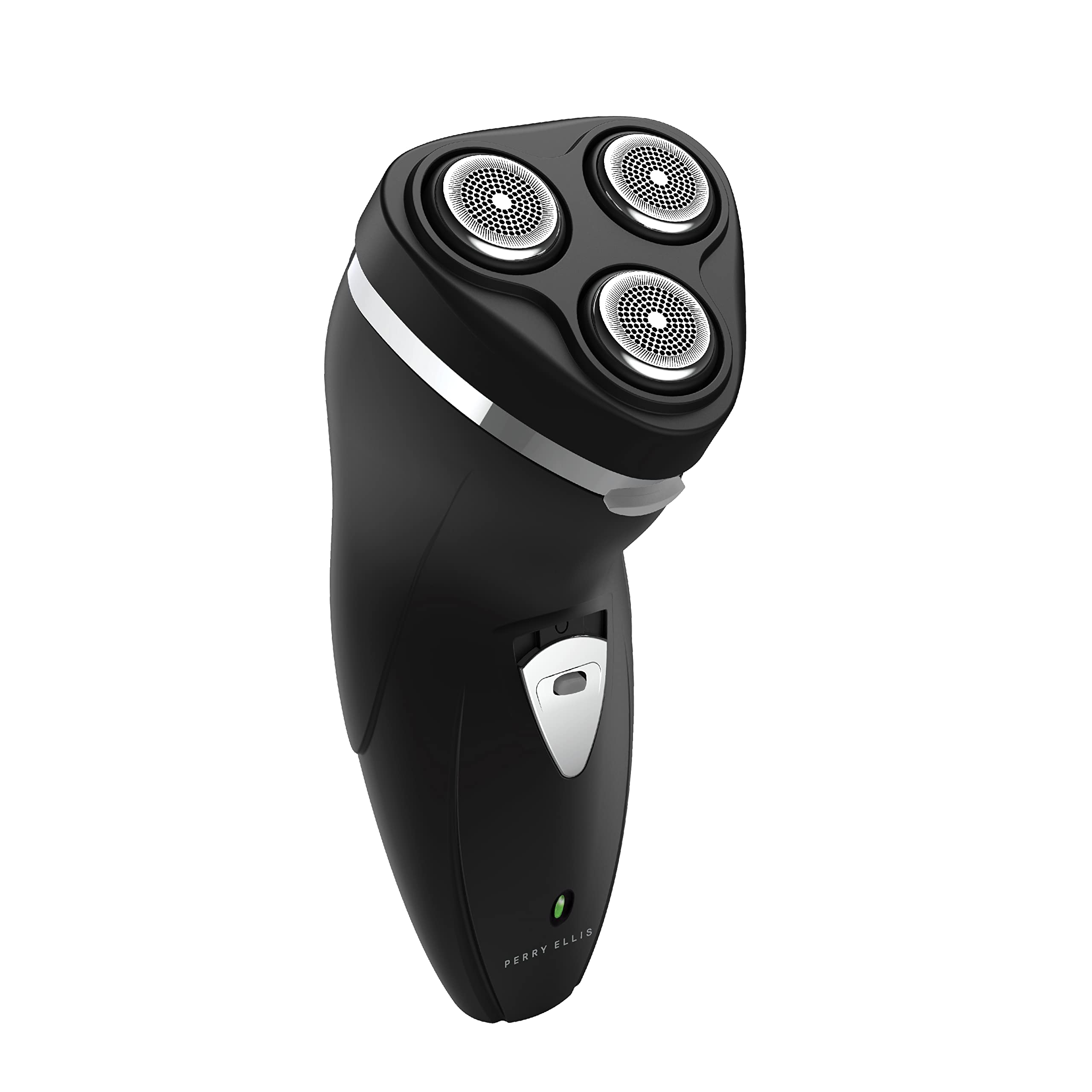 Perry Ellis Mens Electric Shaver, Pop-Up Trimmer, USB Rechargeable, Black