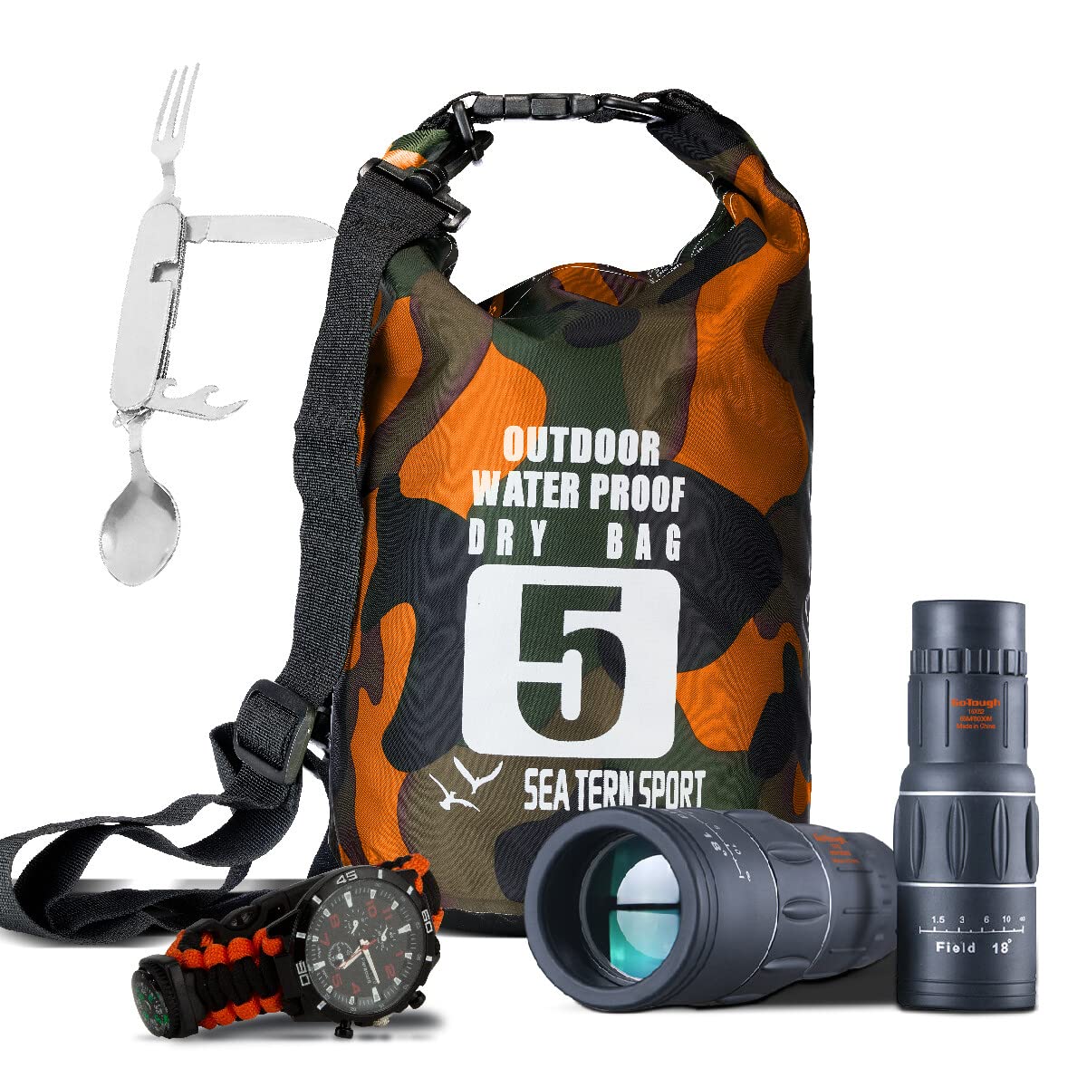 Go Tough Wilderness Camping Set | Camping Kit with Included Waterproof