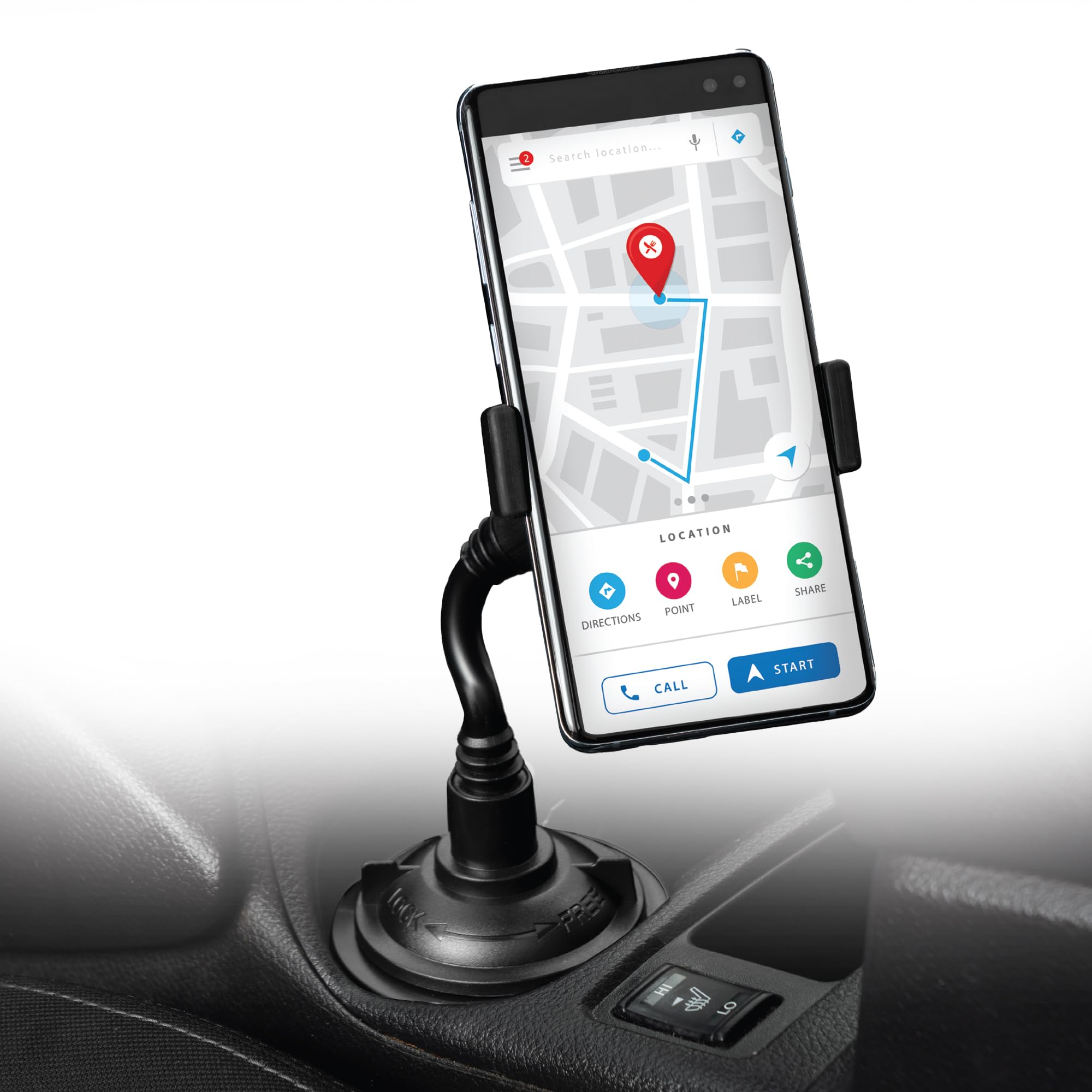 Chargeworx Univ Cup Holder Phone Mount