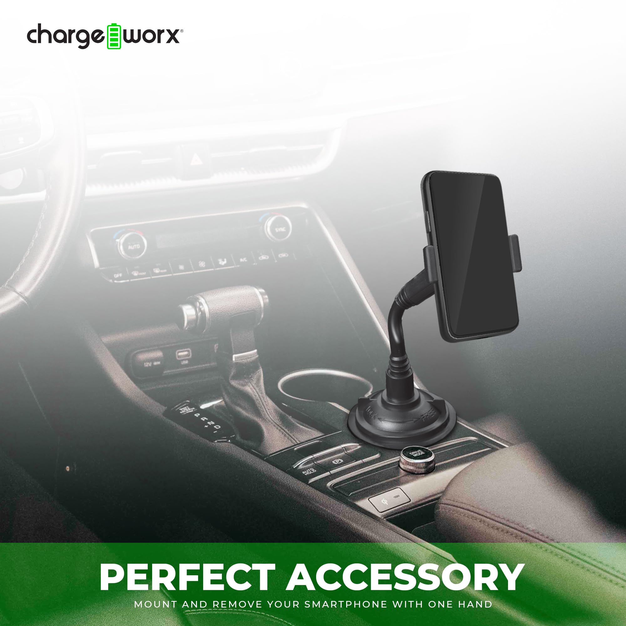 Chargeworx Univ Cup Holder Phone Mount