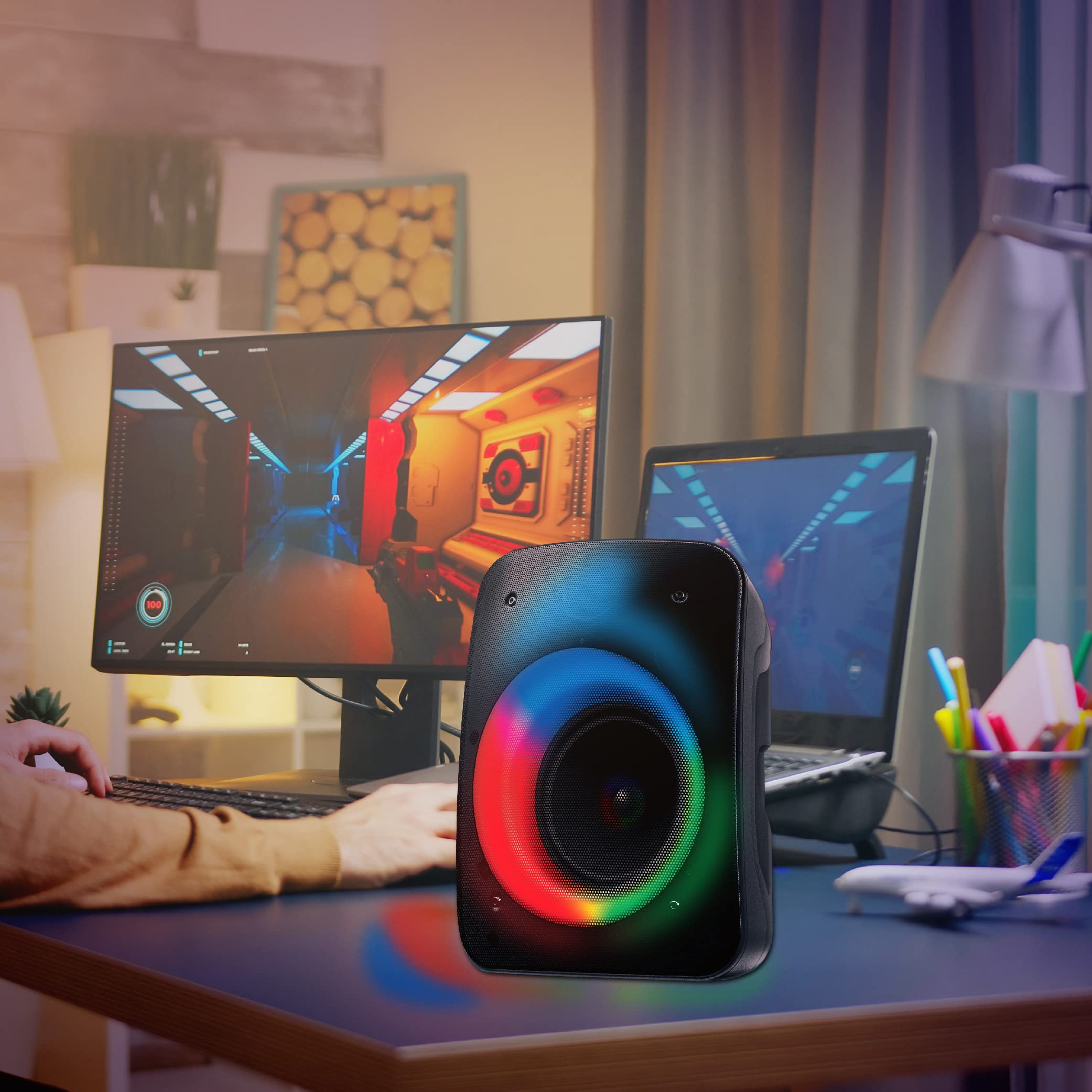 Coby True Wireless Speaker with LED