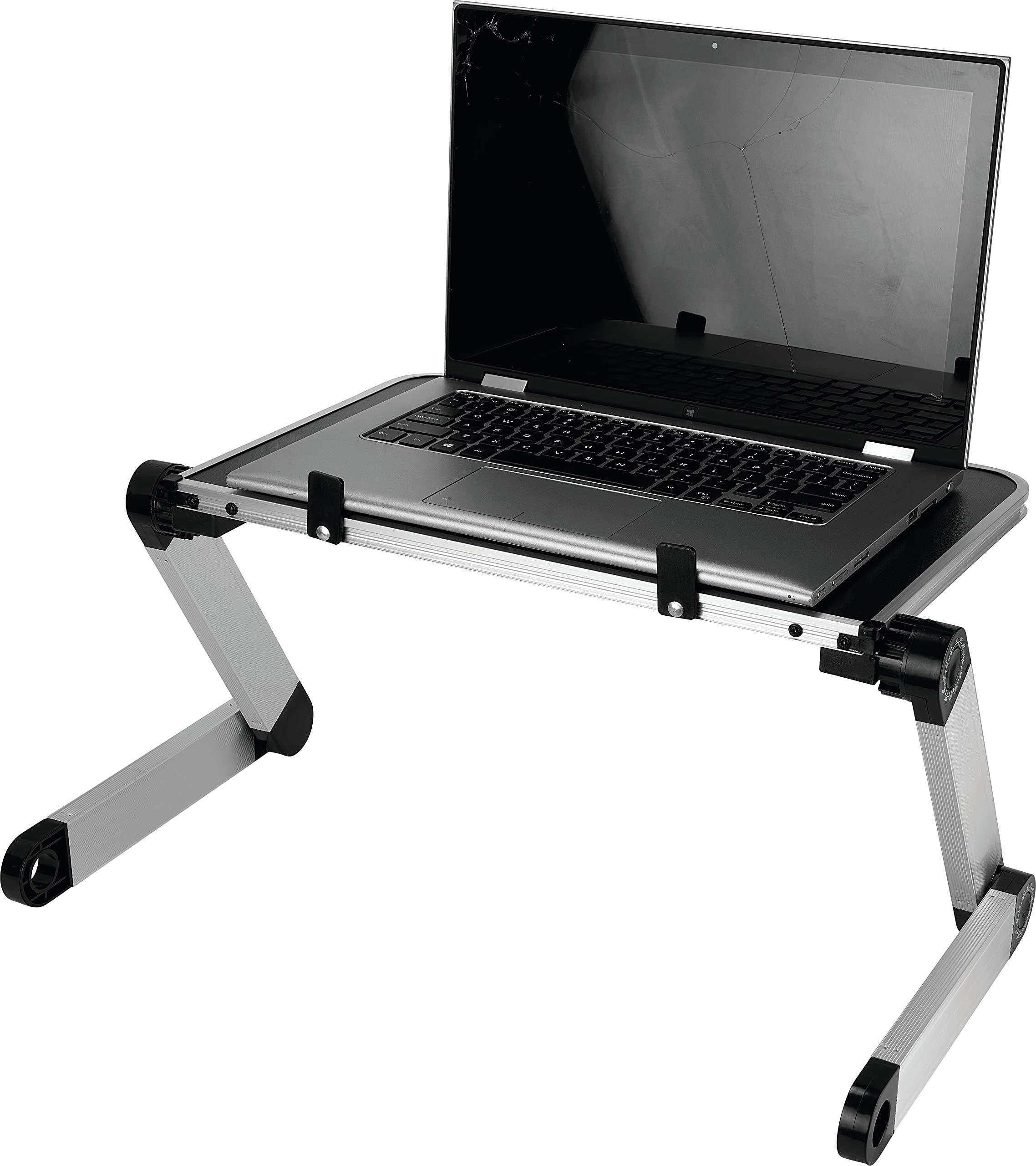 SLIDE Portable Metal Laptop Stand Desk Adjustable Height Angle Control
