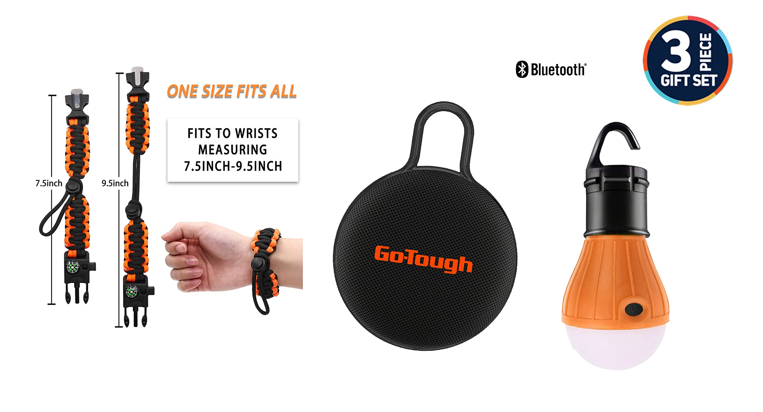 Go-Tough 3PC Camping Accessories Set | Includes Camping Tent Hanging