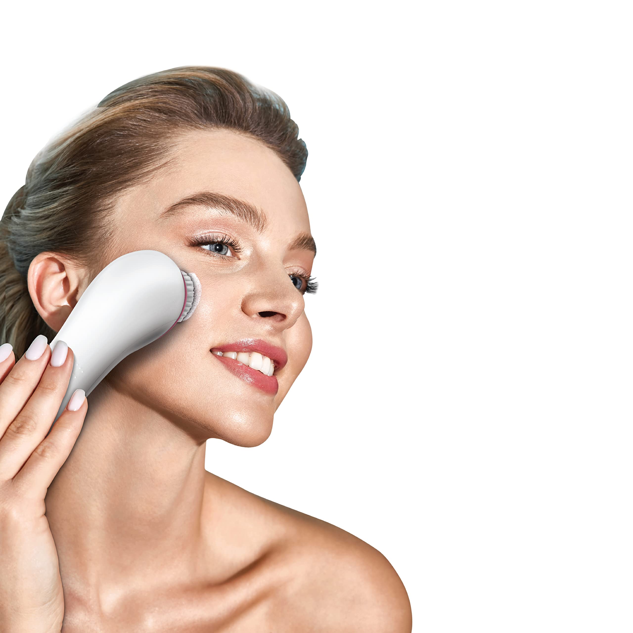 Bella Ciao 5-Piece Sonic Facial Cleansing Brush Set, Pink