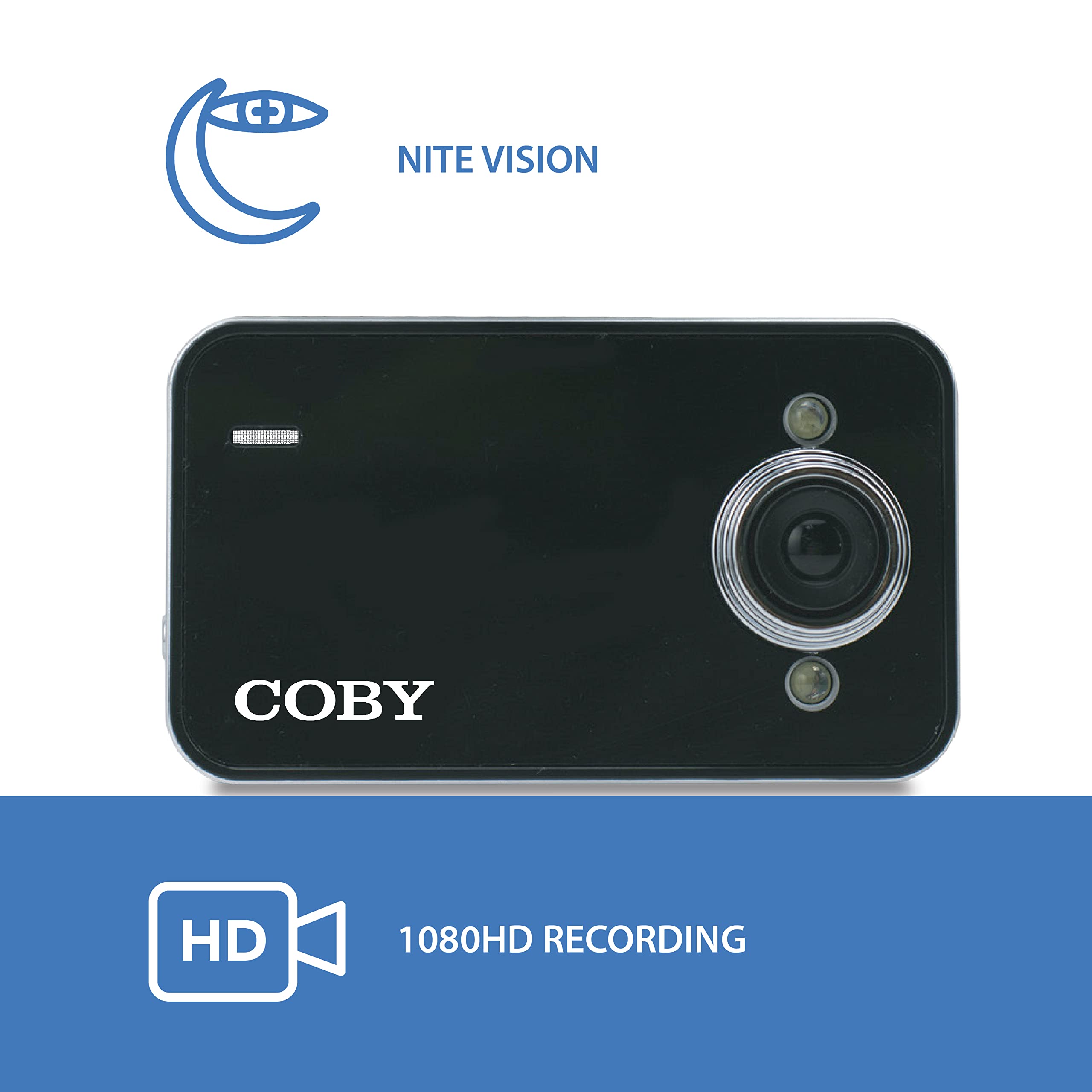 COBY High-Definition 1080p Car Dash Cam