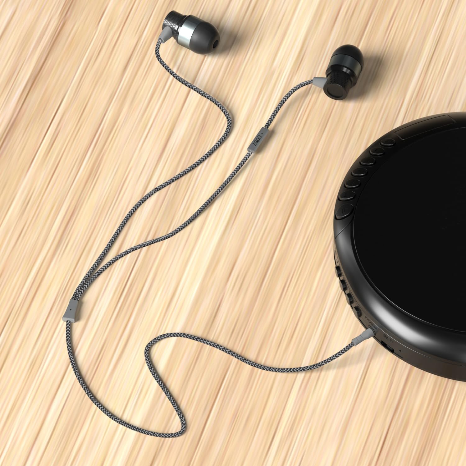 Coby Noise Isolating Metal Wired Earbuds