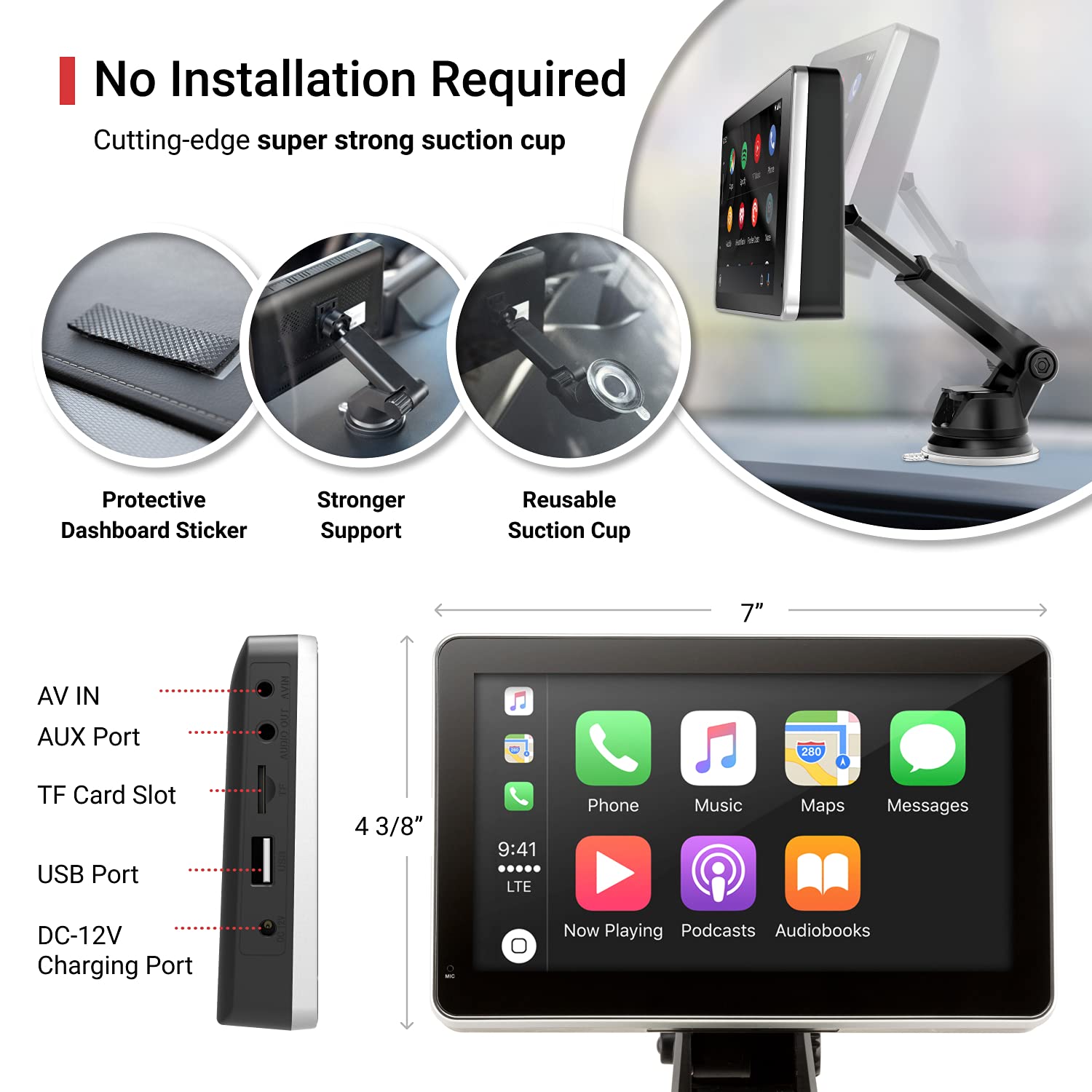 Car and Driver INTELLIDASH Slim with Apple Carplay and Android Auto