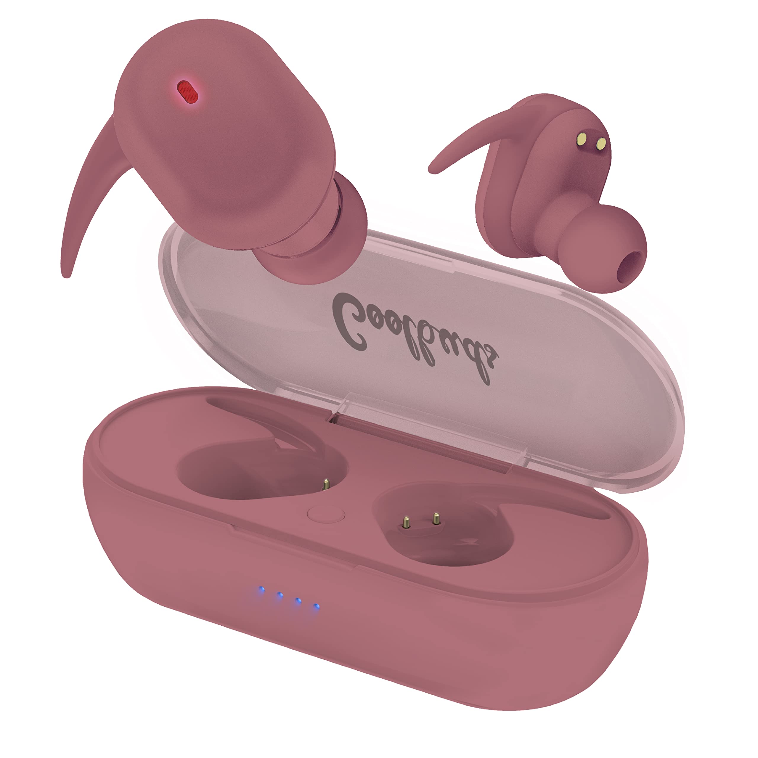 COOLBUDS True Wireless Earbuds w Touch Controls (Ash Rose)