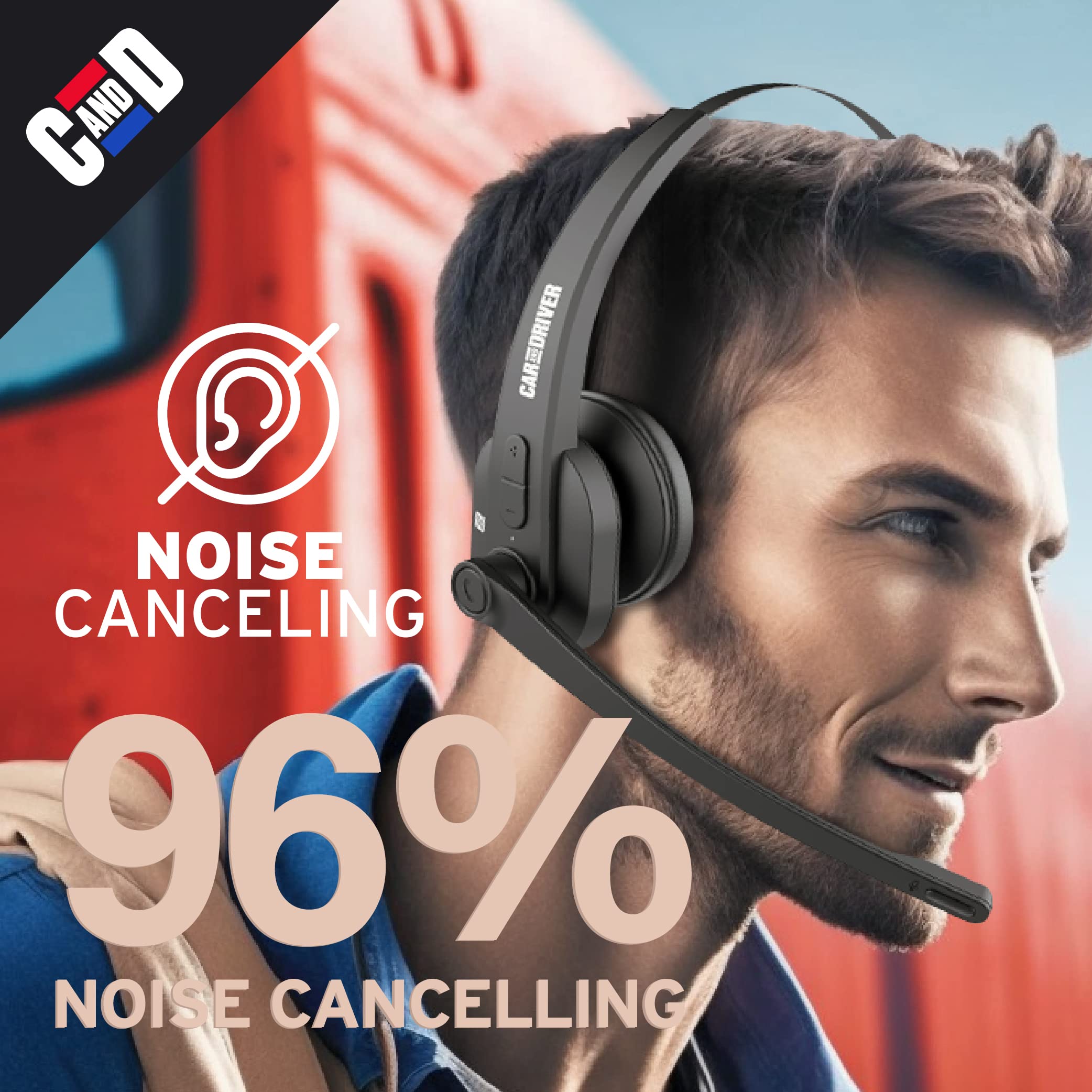 Car and Driver Wireless Bluetooth Headset for Truckers (BT5500)