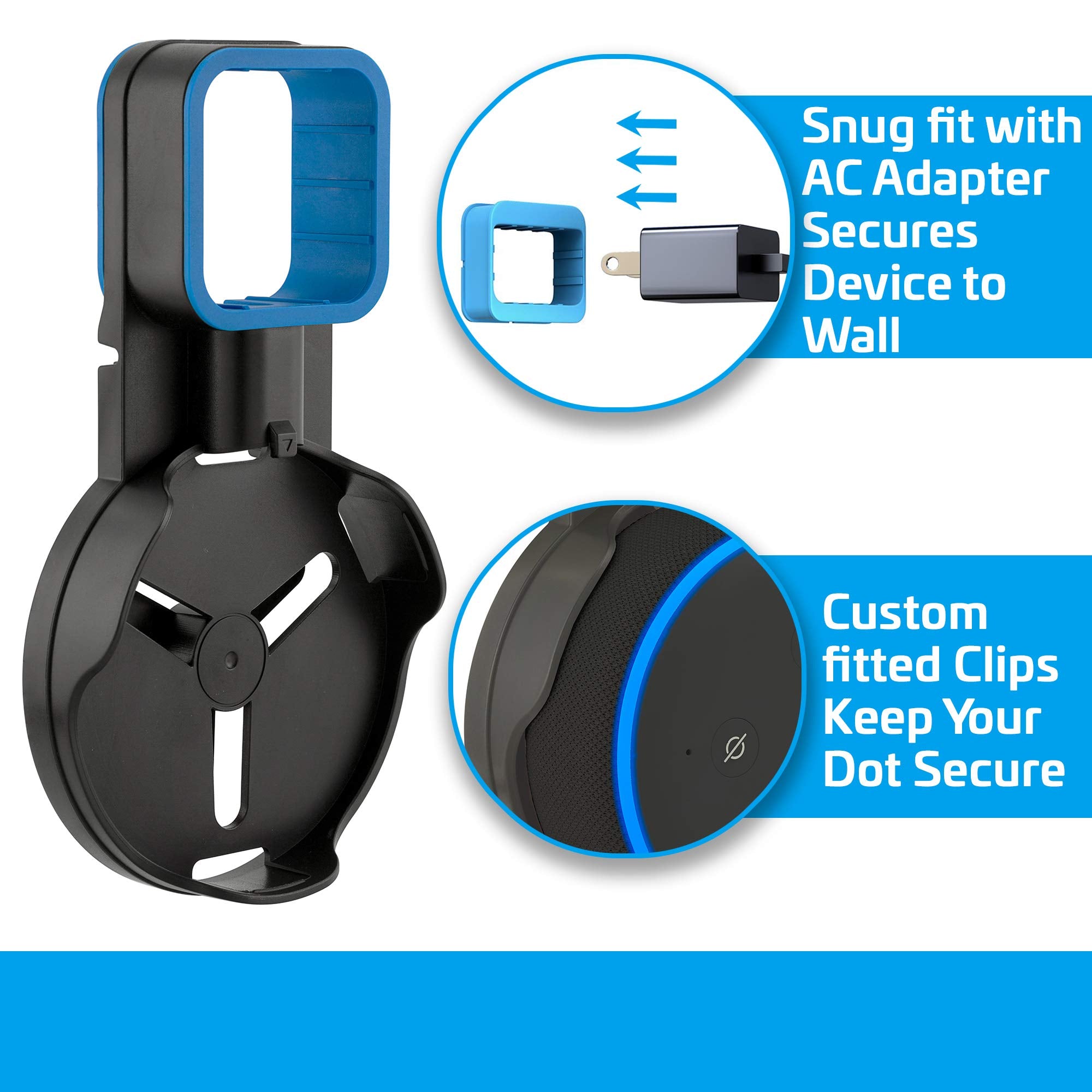 Coby Speaker Wall Mount for 3rd Generation Dot Voice Assistant