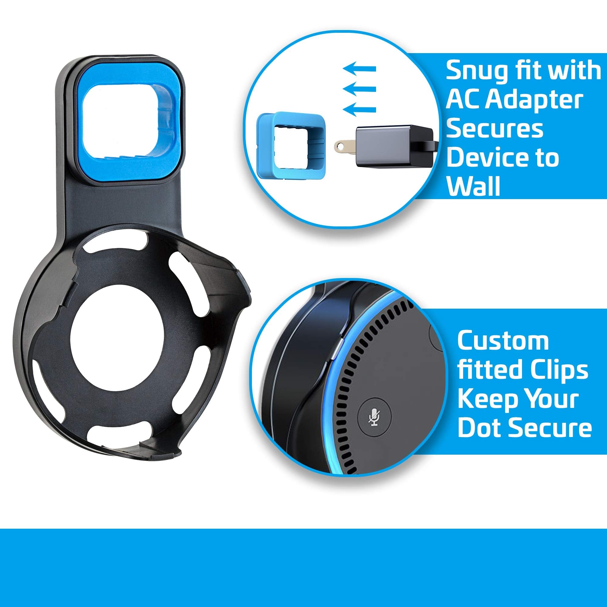 Coby Speaker Wall Mount for 2nd Generation Dot Voice Assistants