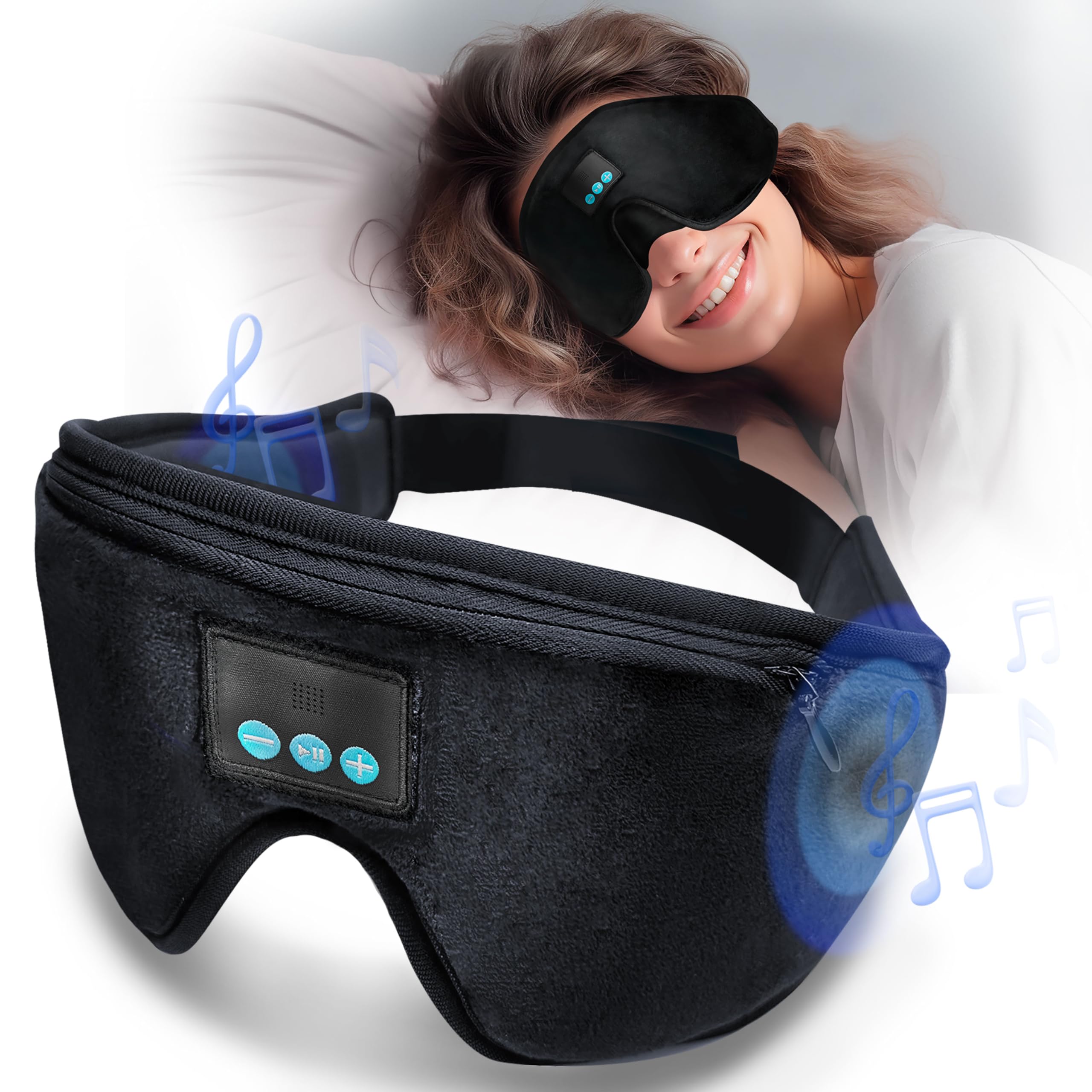 FirstHealth Soothing Sleep Mask w/Built-in Headphones
