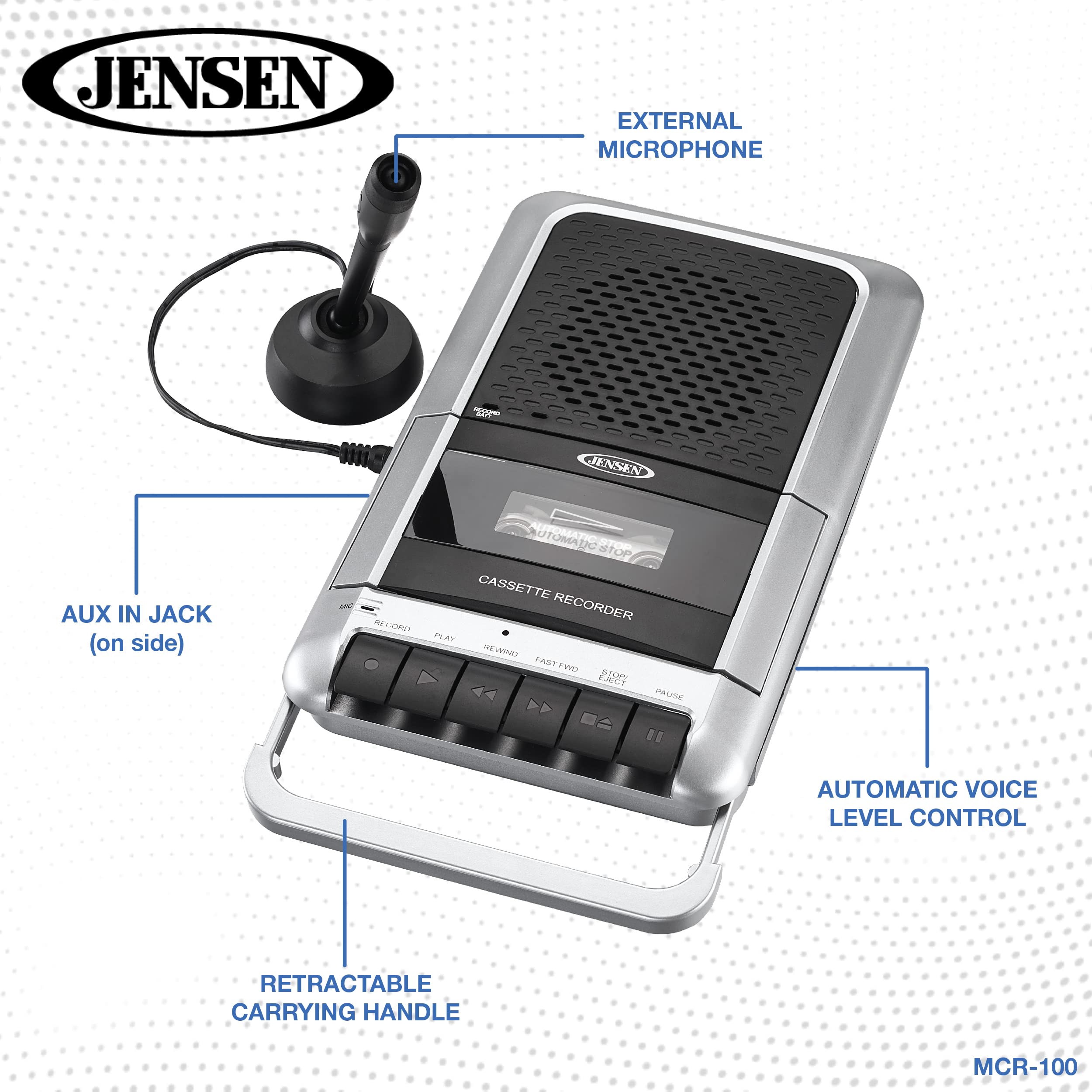 Jensen Cassette Player/Recorder