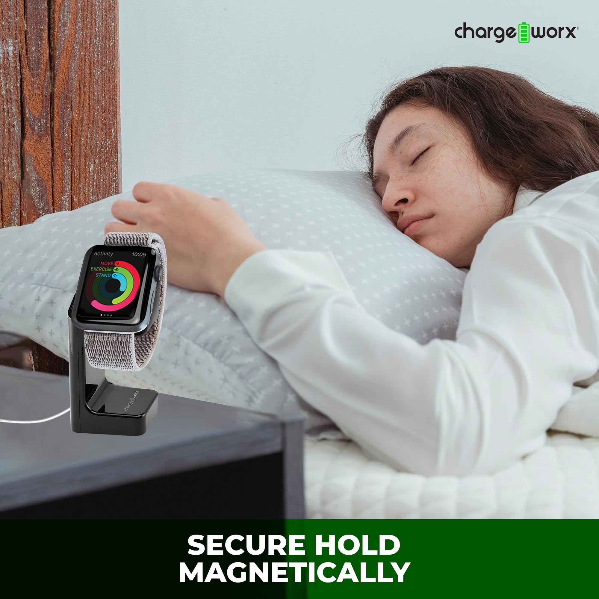 Chargeworx Smartwatch Charger Stand Compact Base Tech Organizer