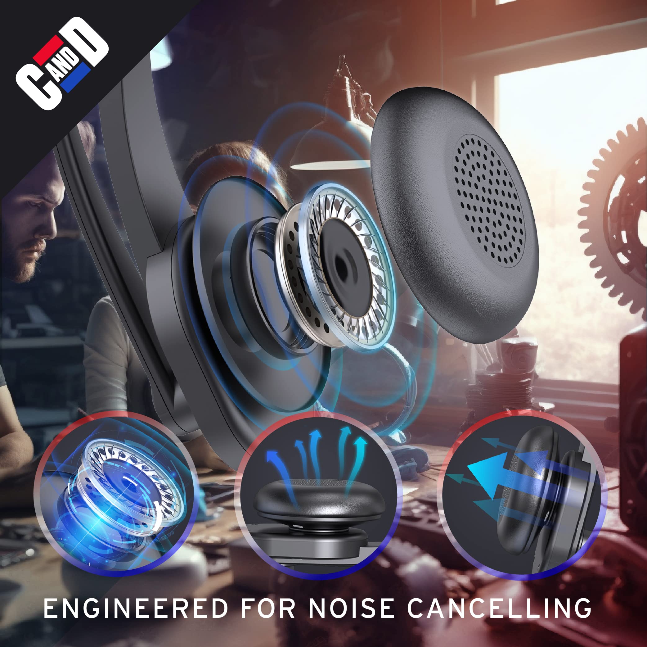 Car and Driver Wireless Bluetooth Headset for Truckers (BT5500)