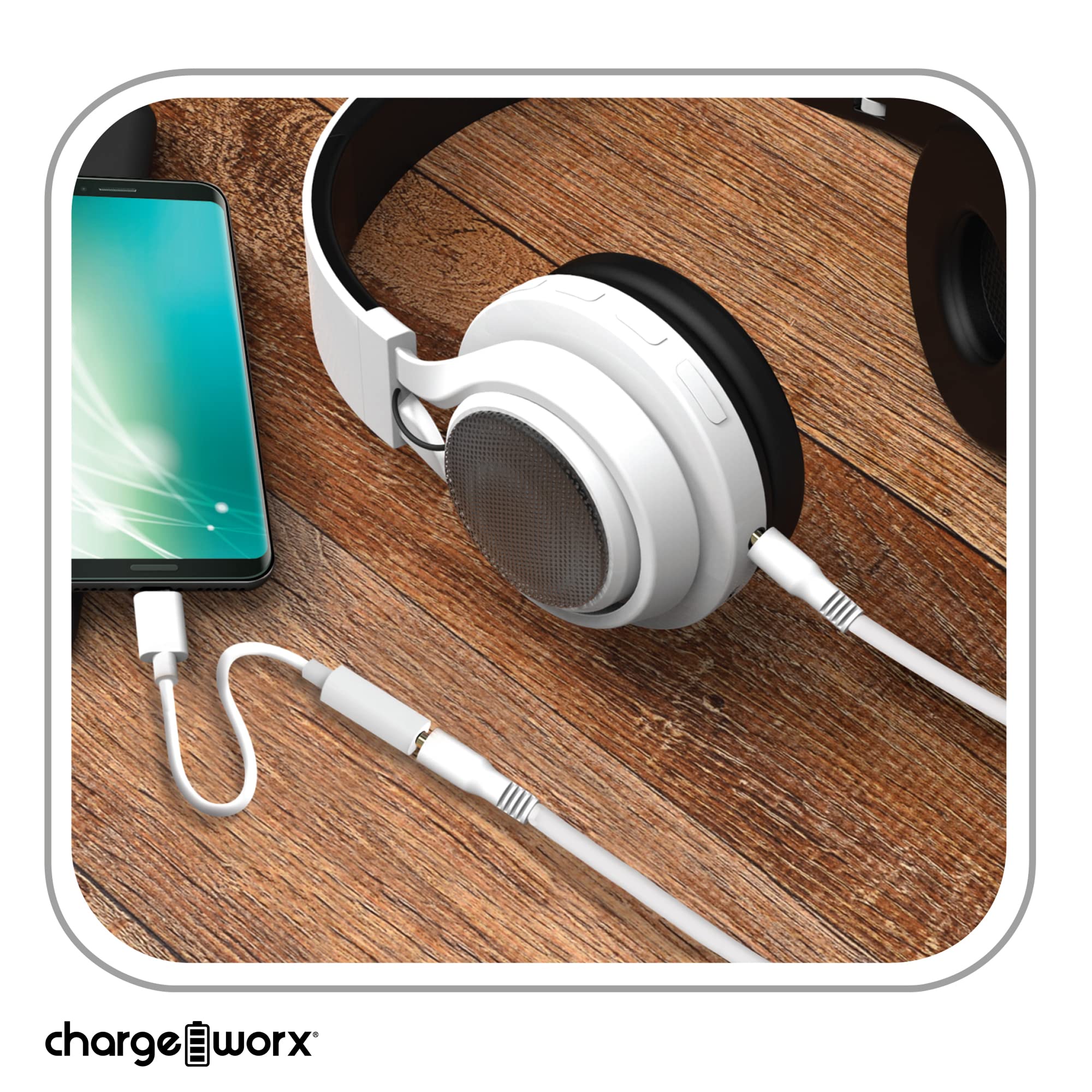 Chargeworx USB C Headphone Adapter