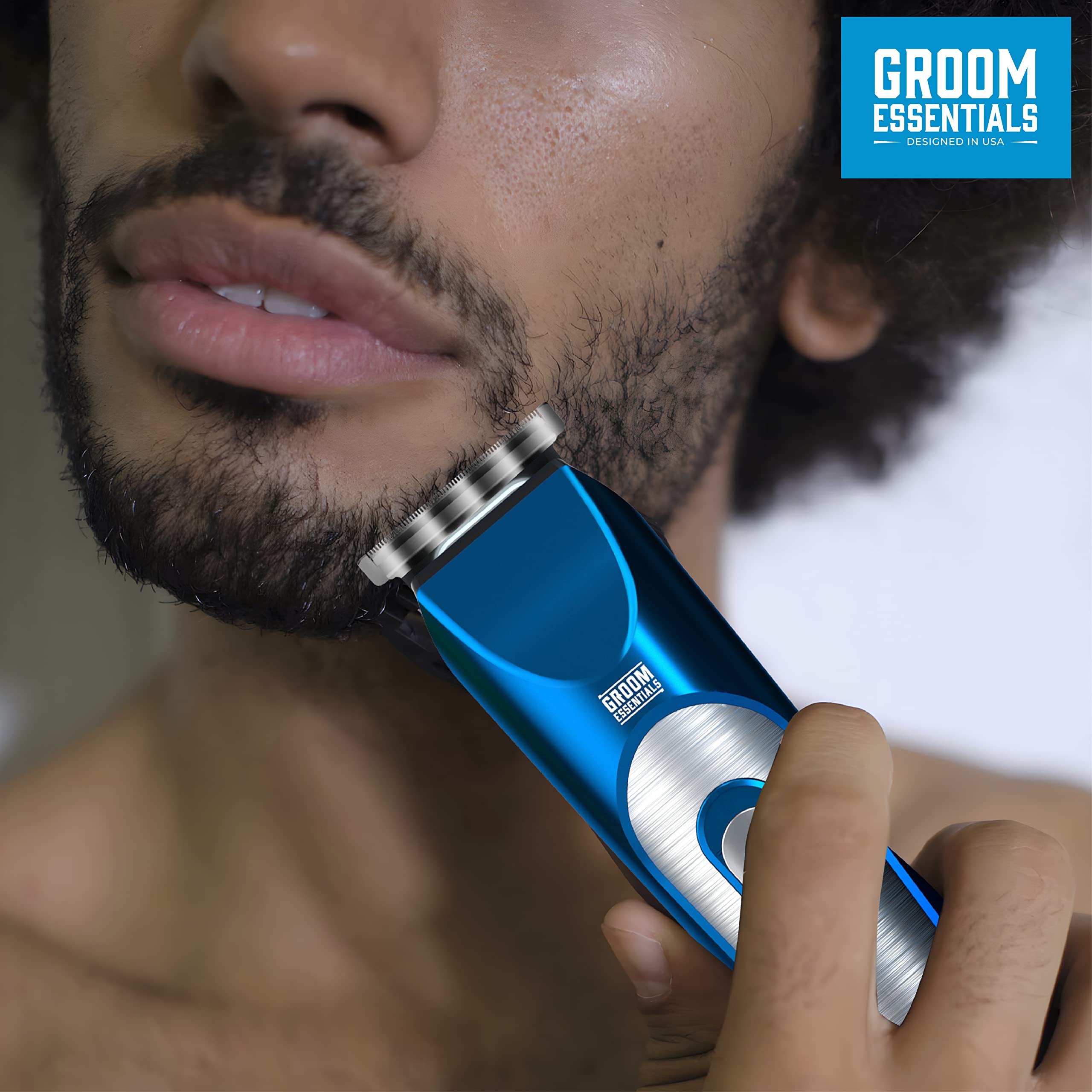 Groom Essentials Rechargeable Hair and Beard Trimmer for Men