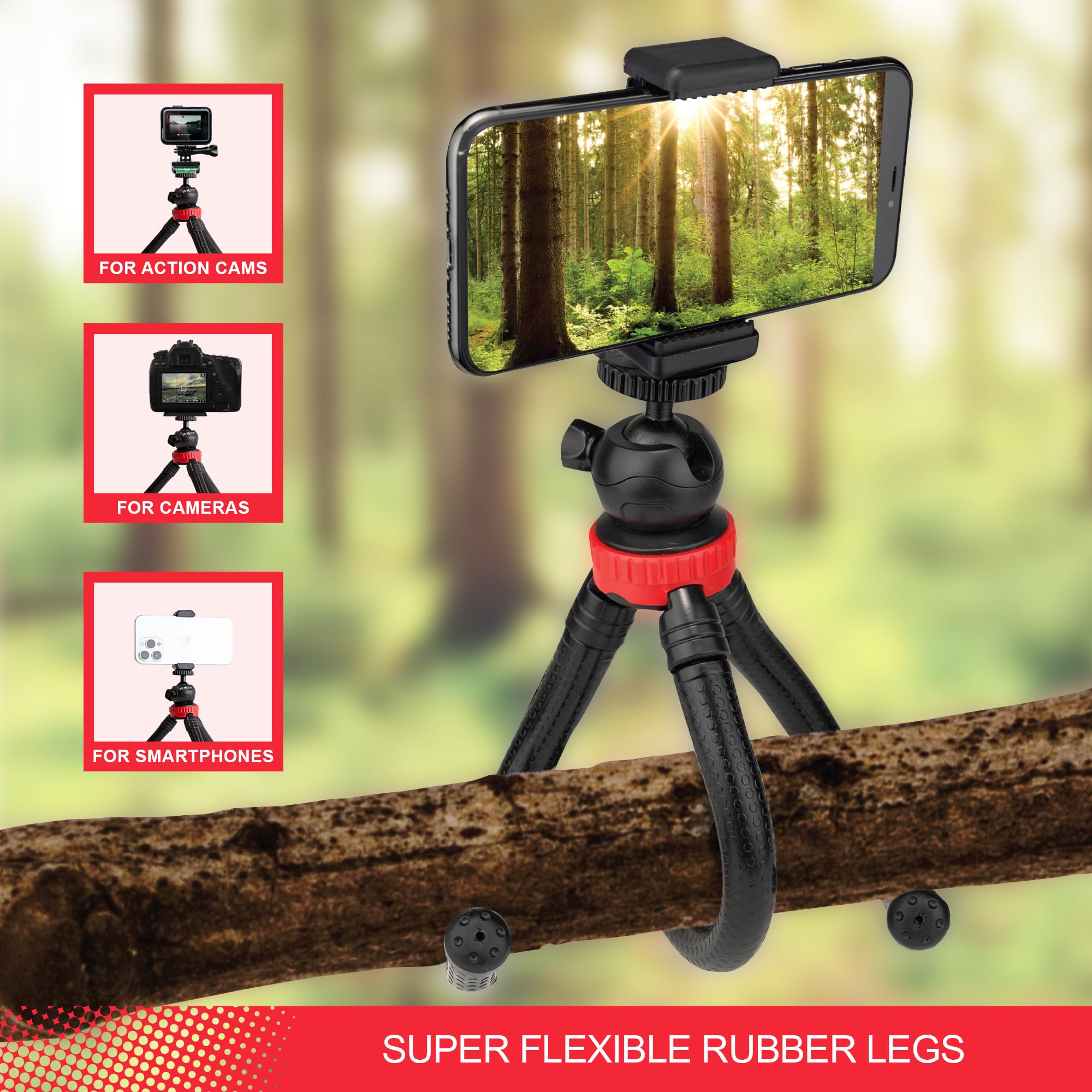 Slide Go Anywhere Mini Tripod Universal Smartphone Holder