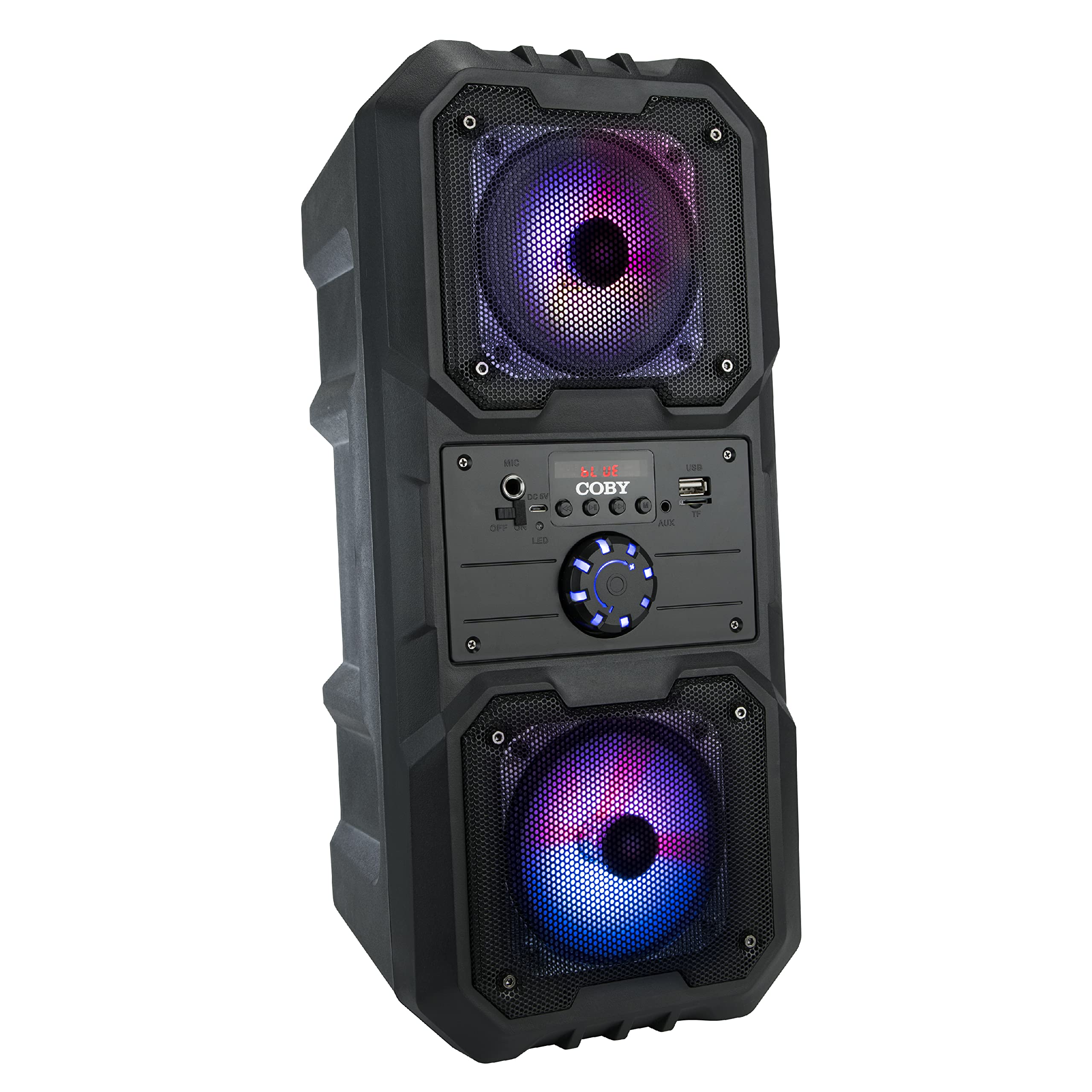 Coby True Wireless Speaker with LED Lights