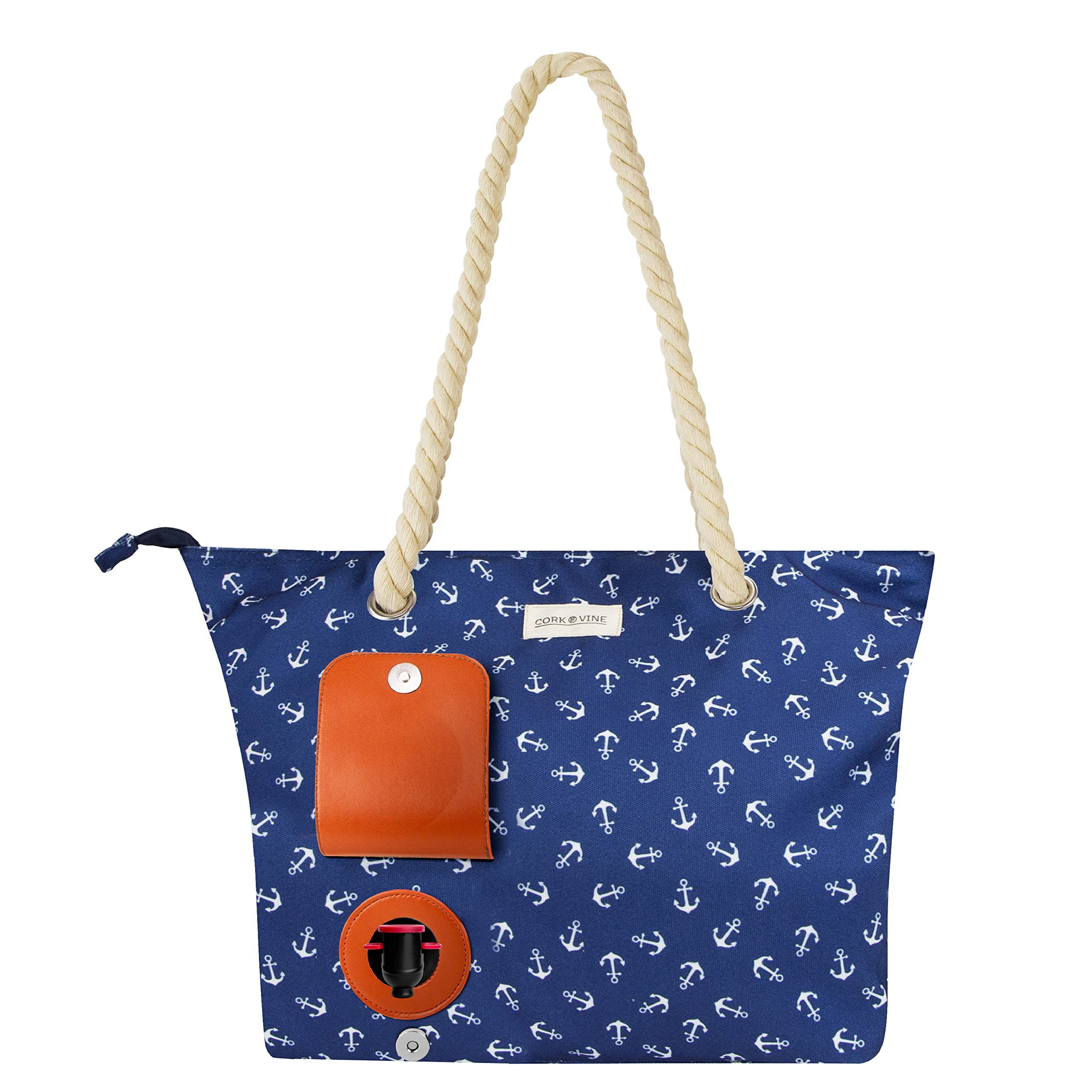 CORK & VINE Wine Beach Bag with