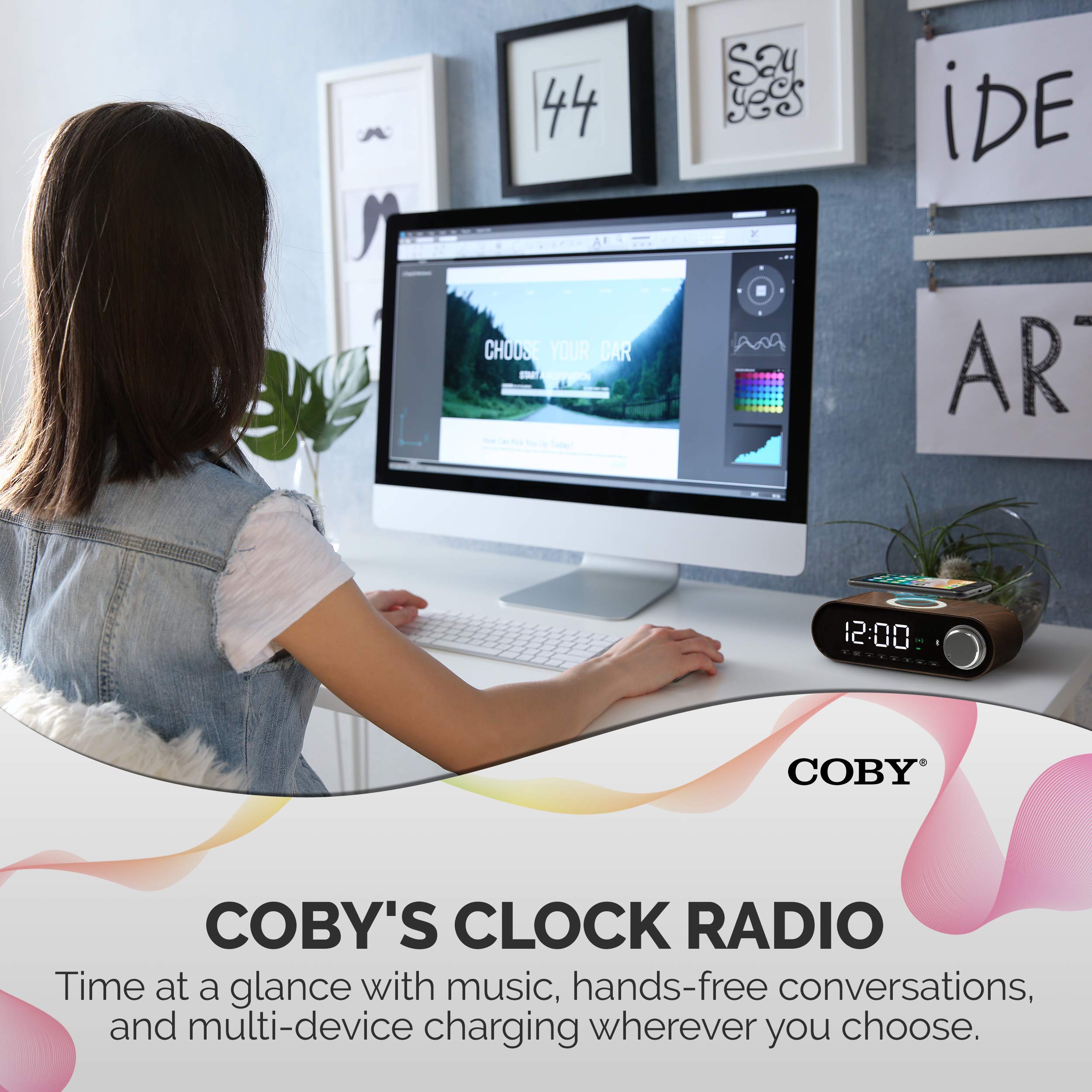 Coby Digital LED Alarm Clock Built in