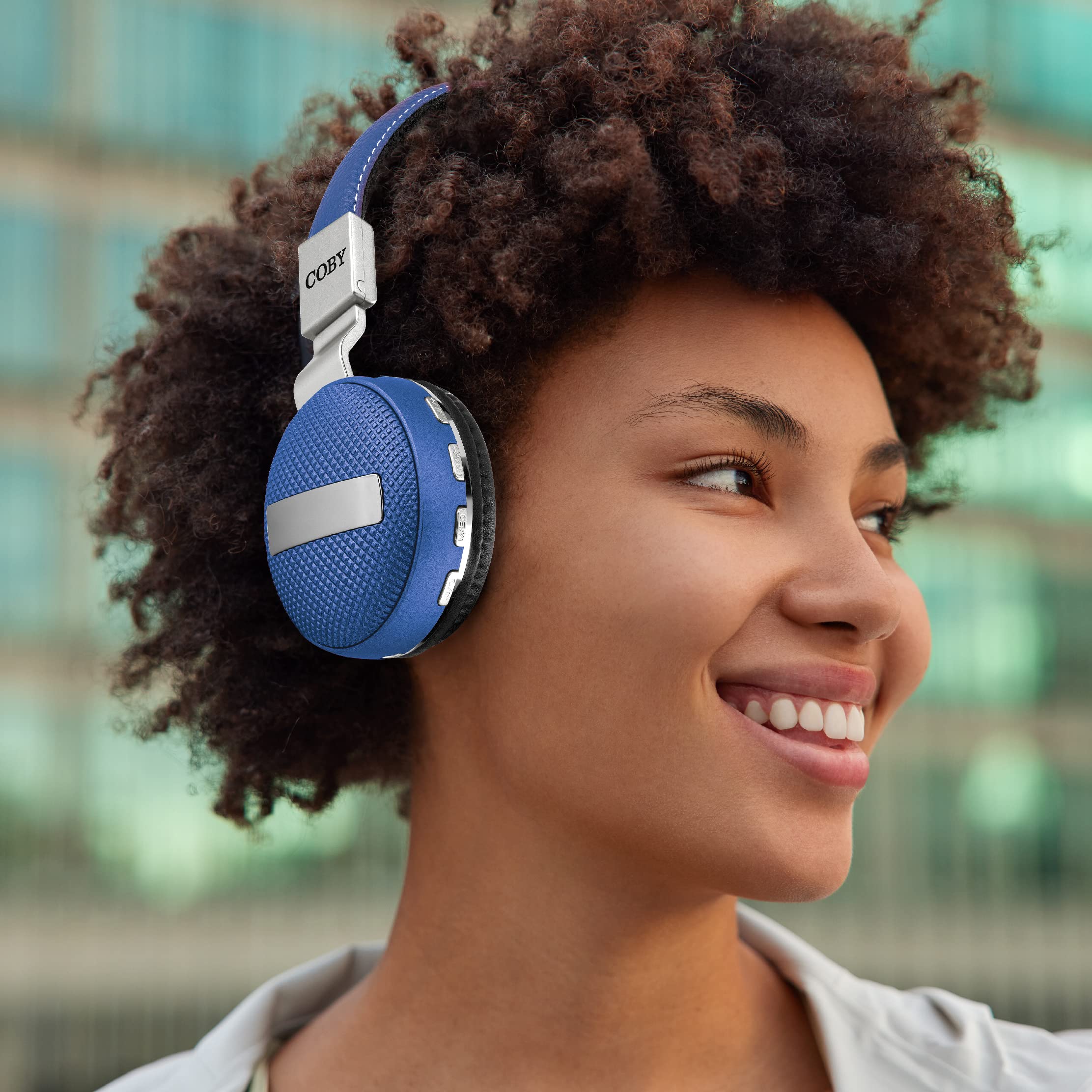 Coby Bluetooth Wireless On-Ear Foldable Headphones (Rose Gold)