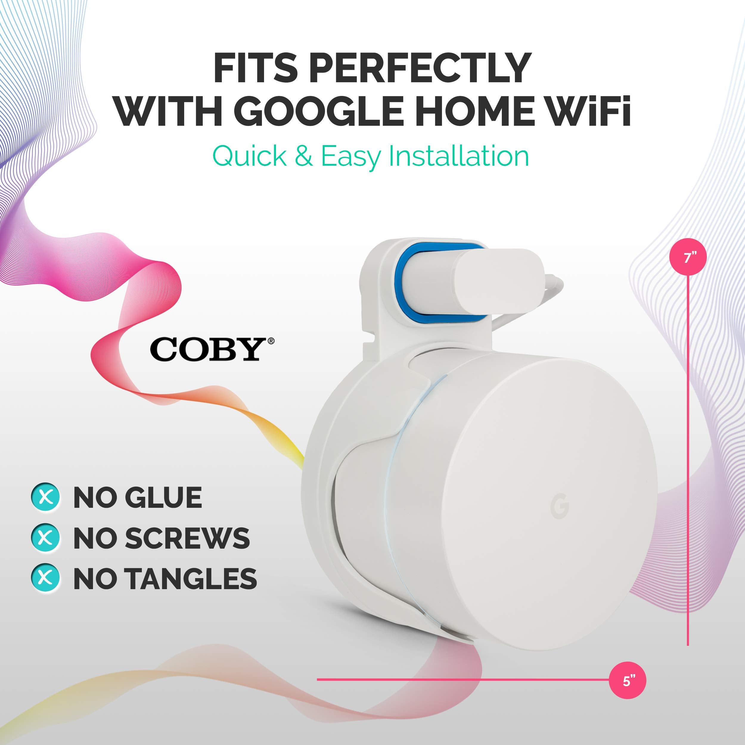 Coby Wall Mount Compatible for Google Home WiFi