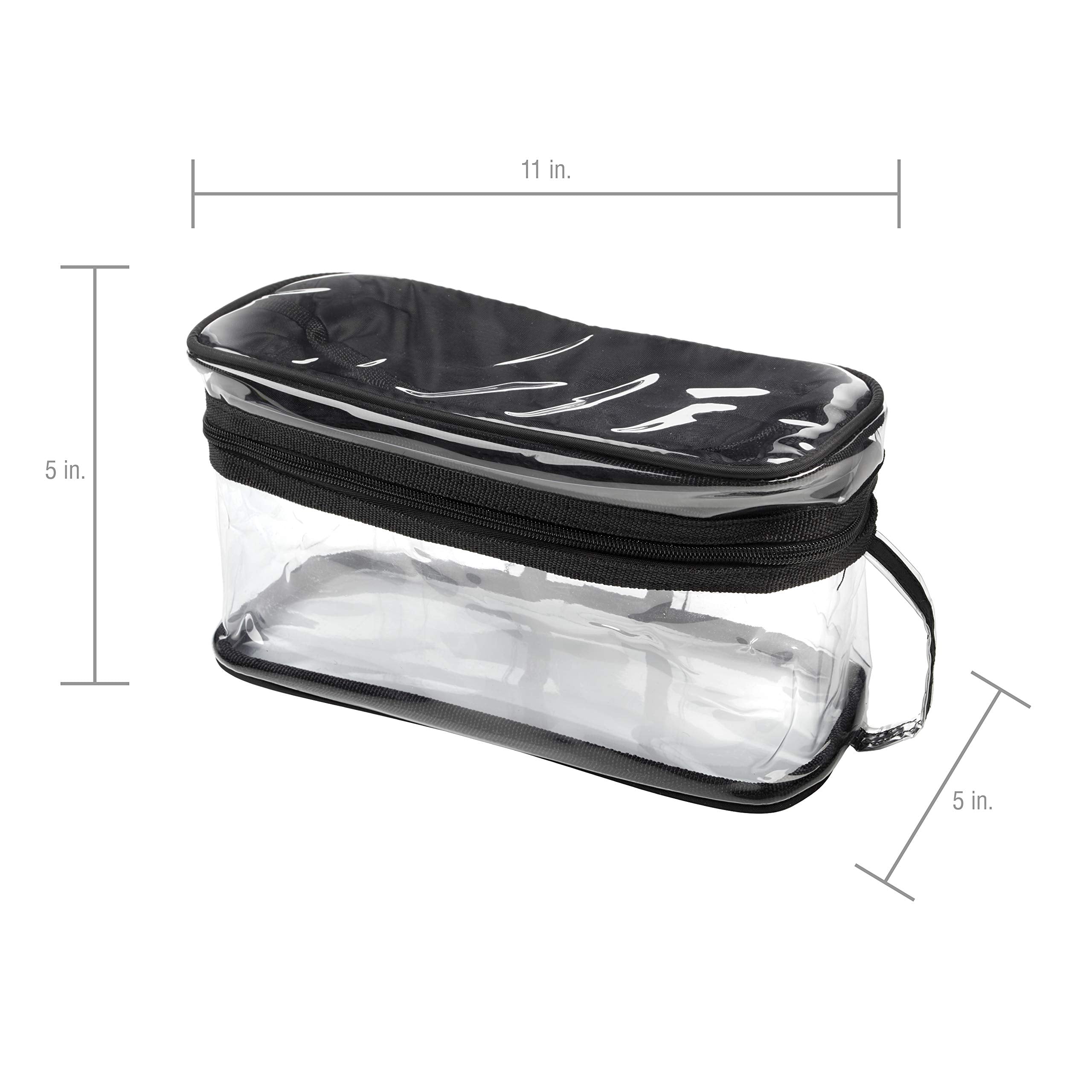 Conair Sundry/Cosmetic Travel Bag, Transparent Toiletry Bag by Travel Smart, Clear