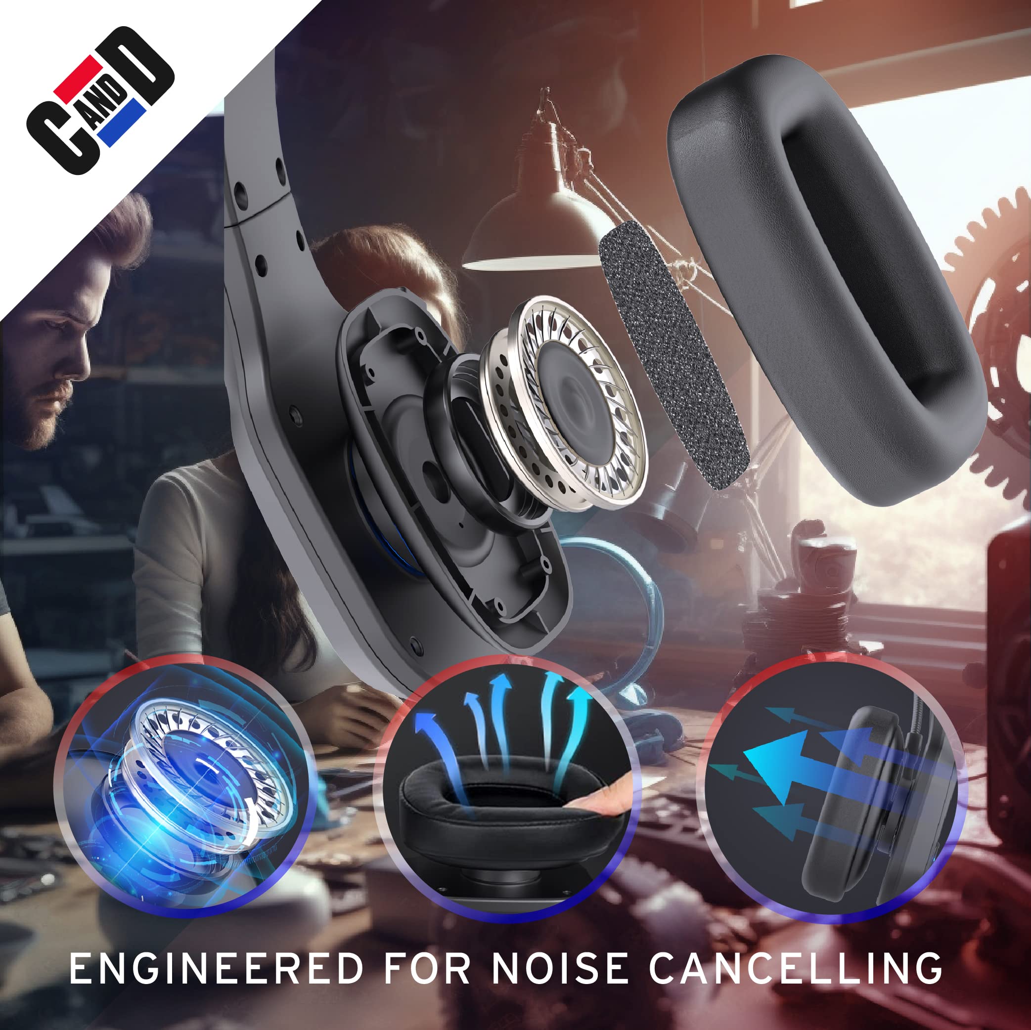Car and Driver Wireless Bluetooth Headset for Truckers (BT5500)