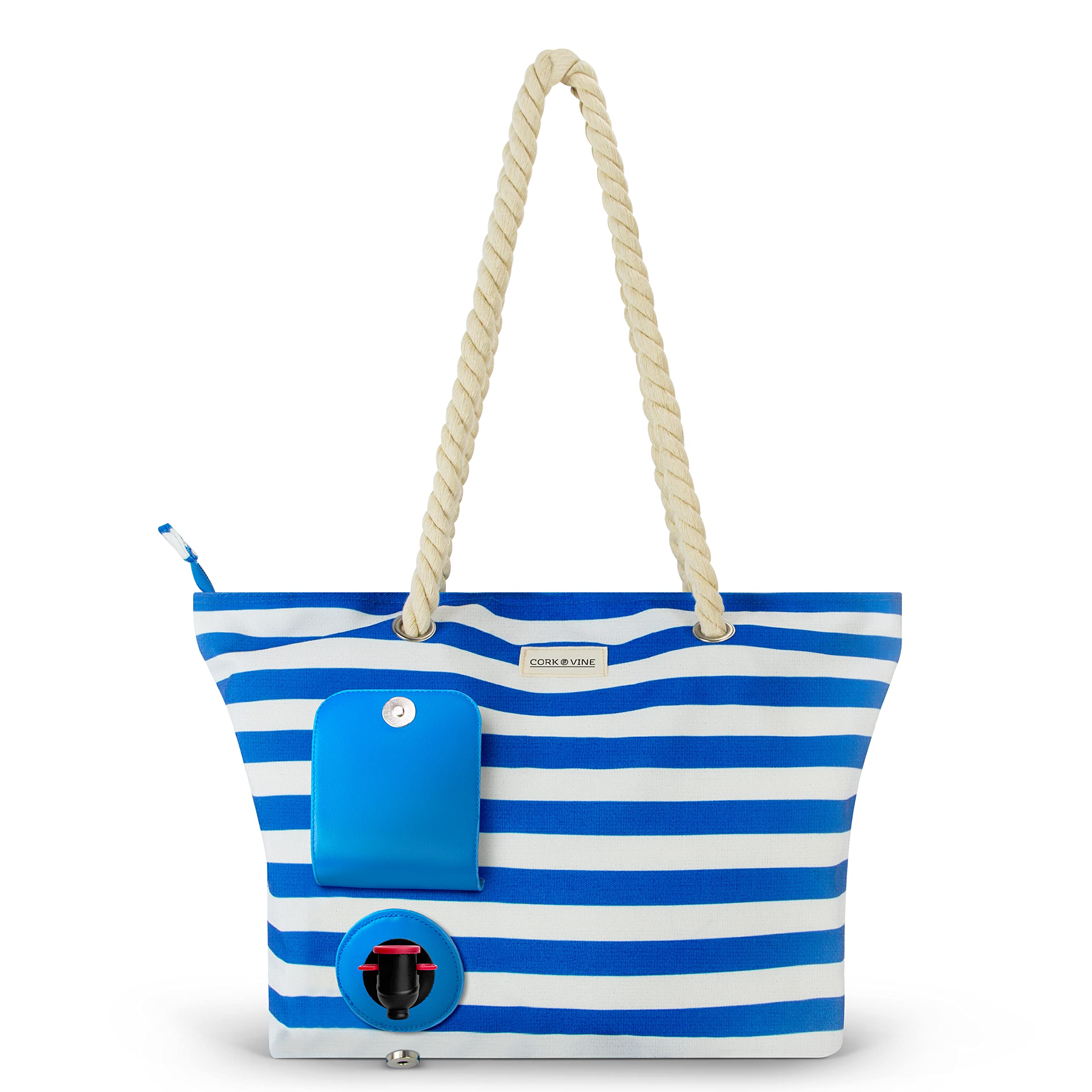 CORK & VINE Wine Beach Bag with