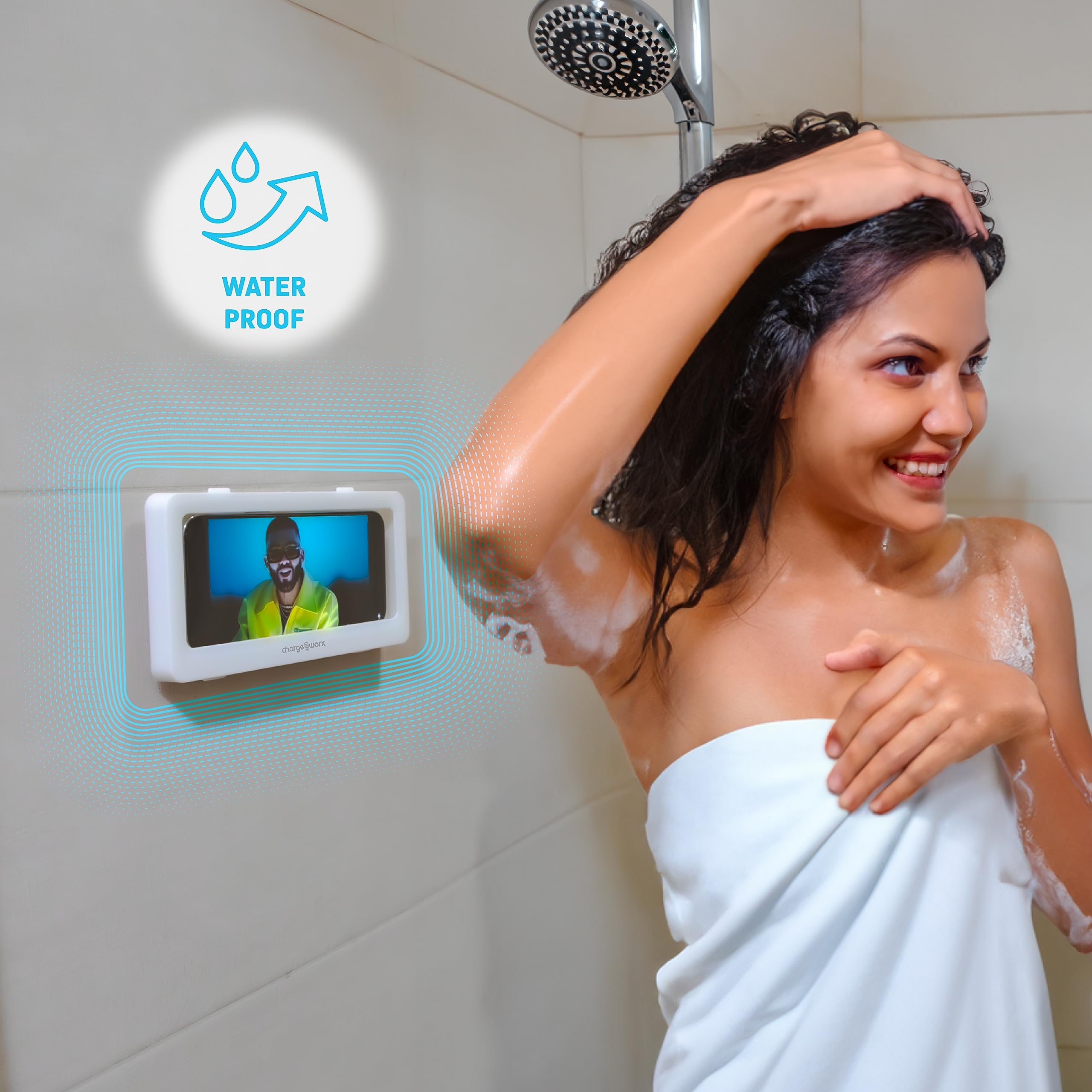 Chargeworx Waterproof Wall Mount Smartphone