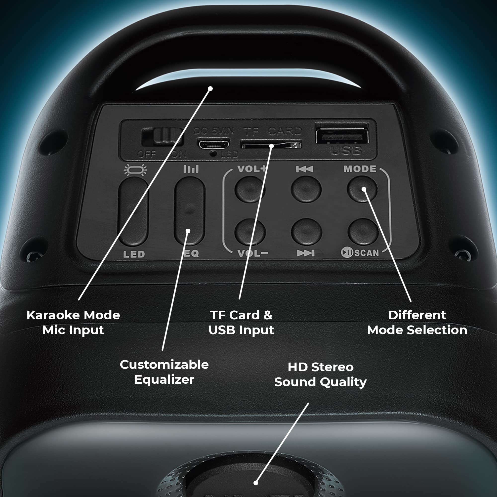 Coby Flame Bluetooth Party Speaker