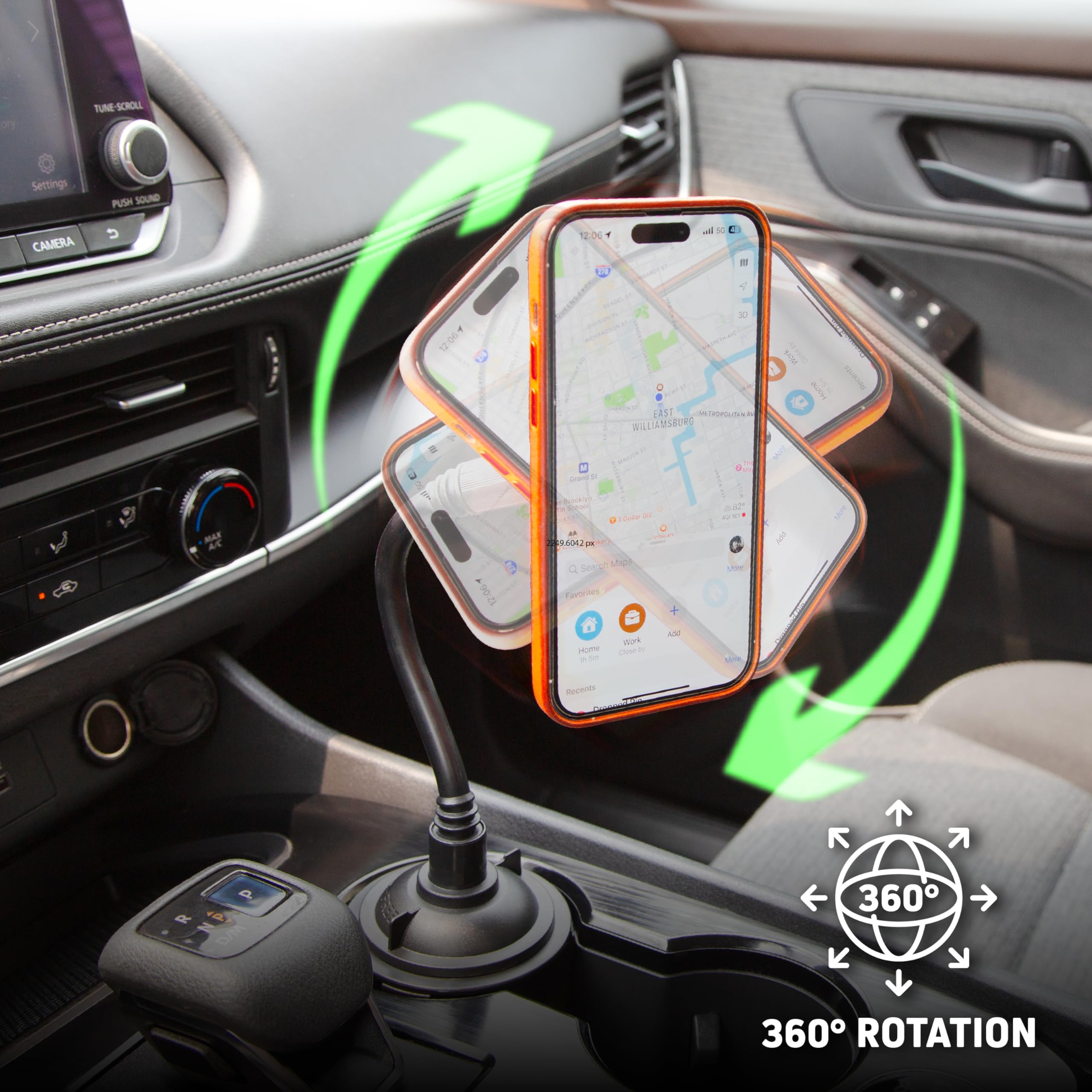 Chargeworx Magnetic Cupholder Car Mount