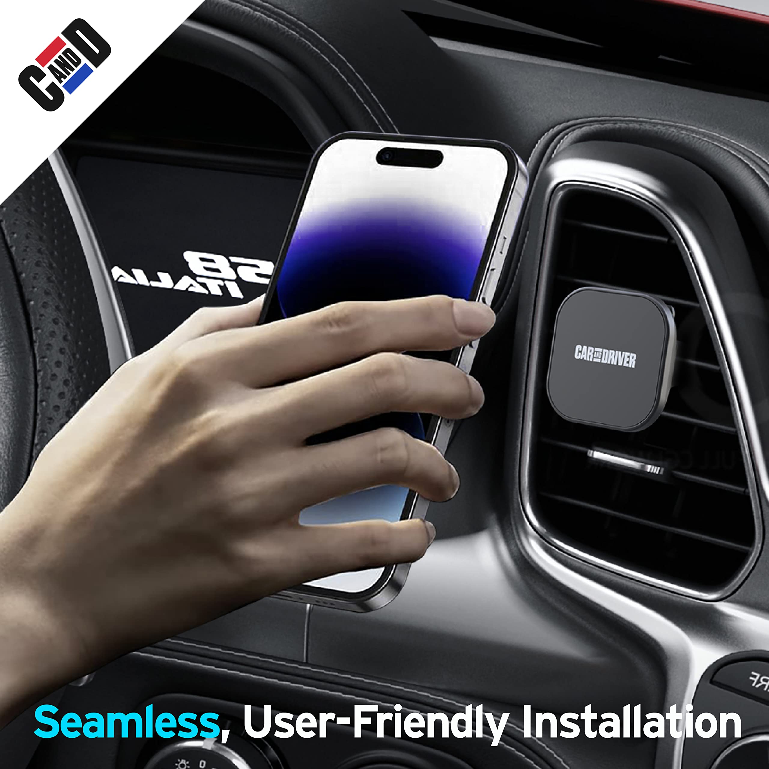 Car and Driver Air Vent Magnetic Phone Mount for Car