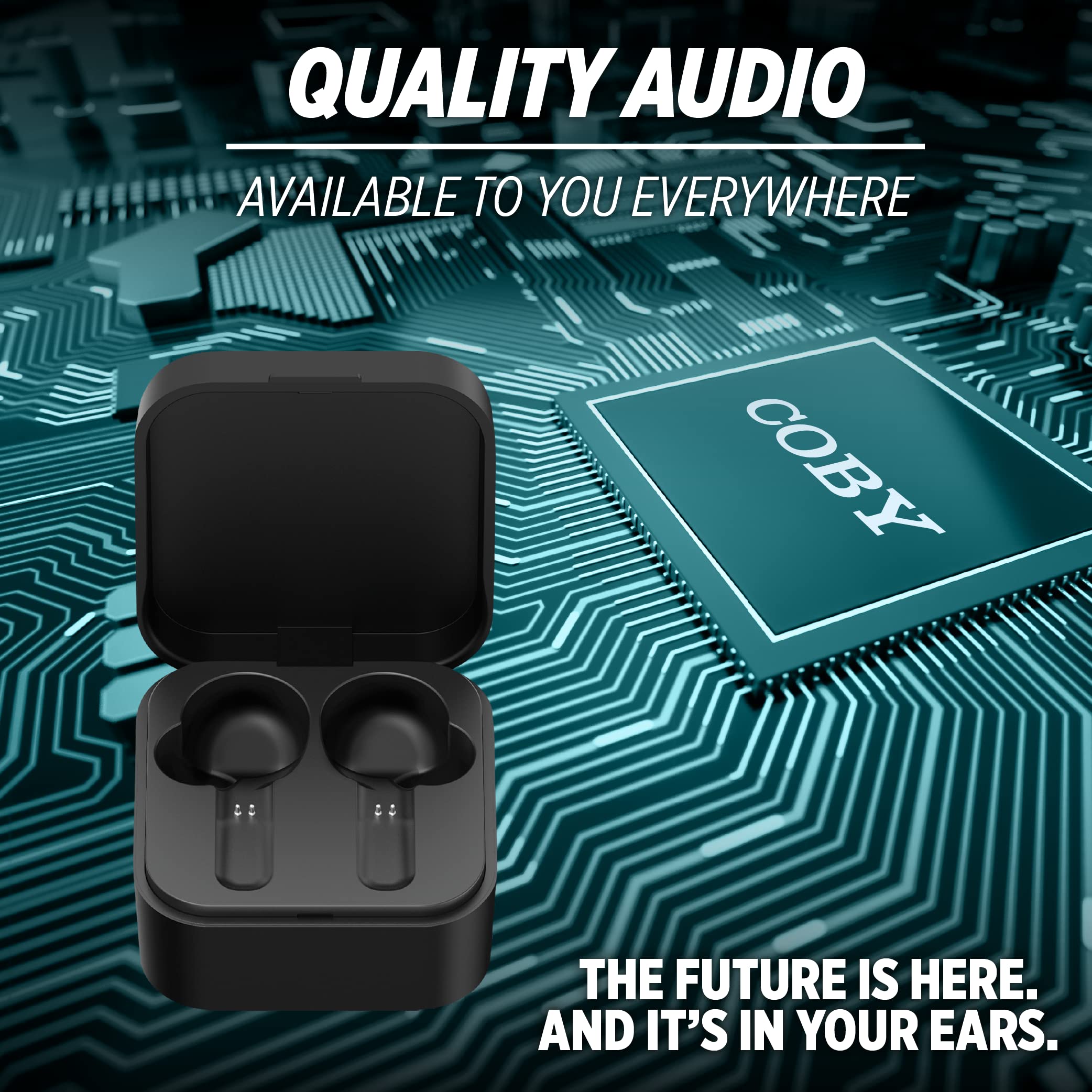 Coby TruFit Lightweight Wireless Earbuds