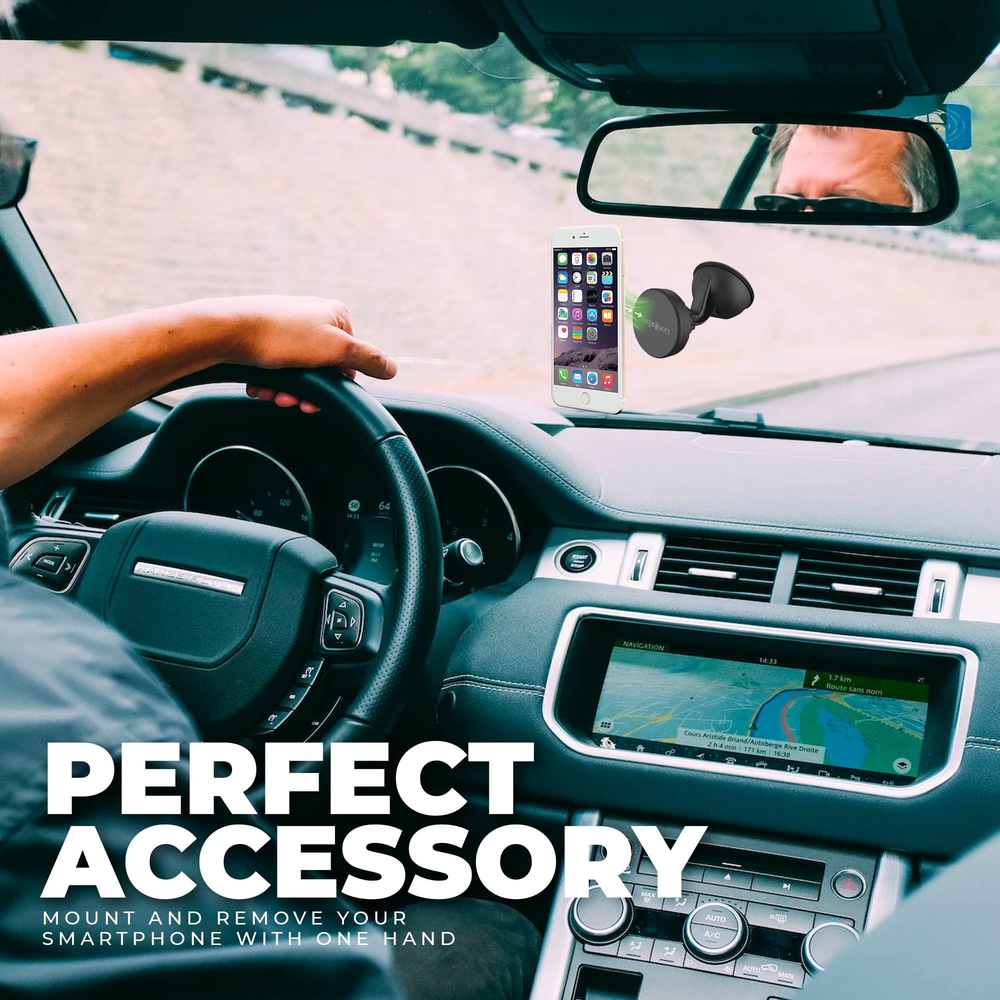 Chargeworx Univ Magnetic Car Phone Mount