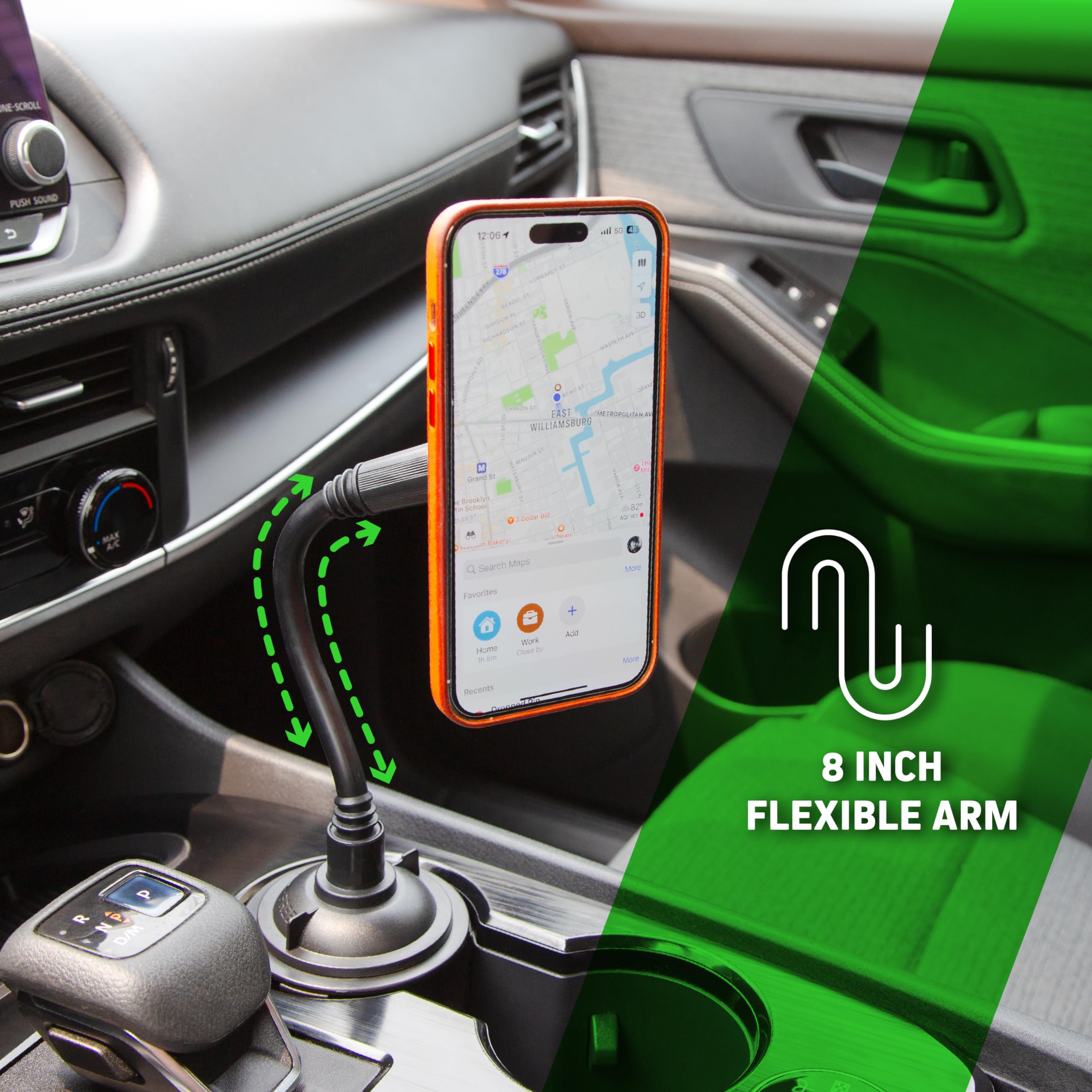 Chargeworx Magnetic Cupholder Car Mount